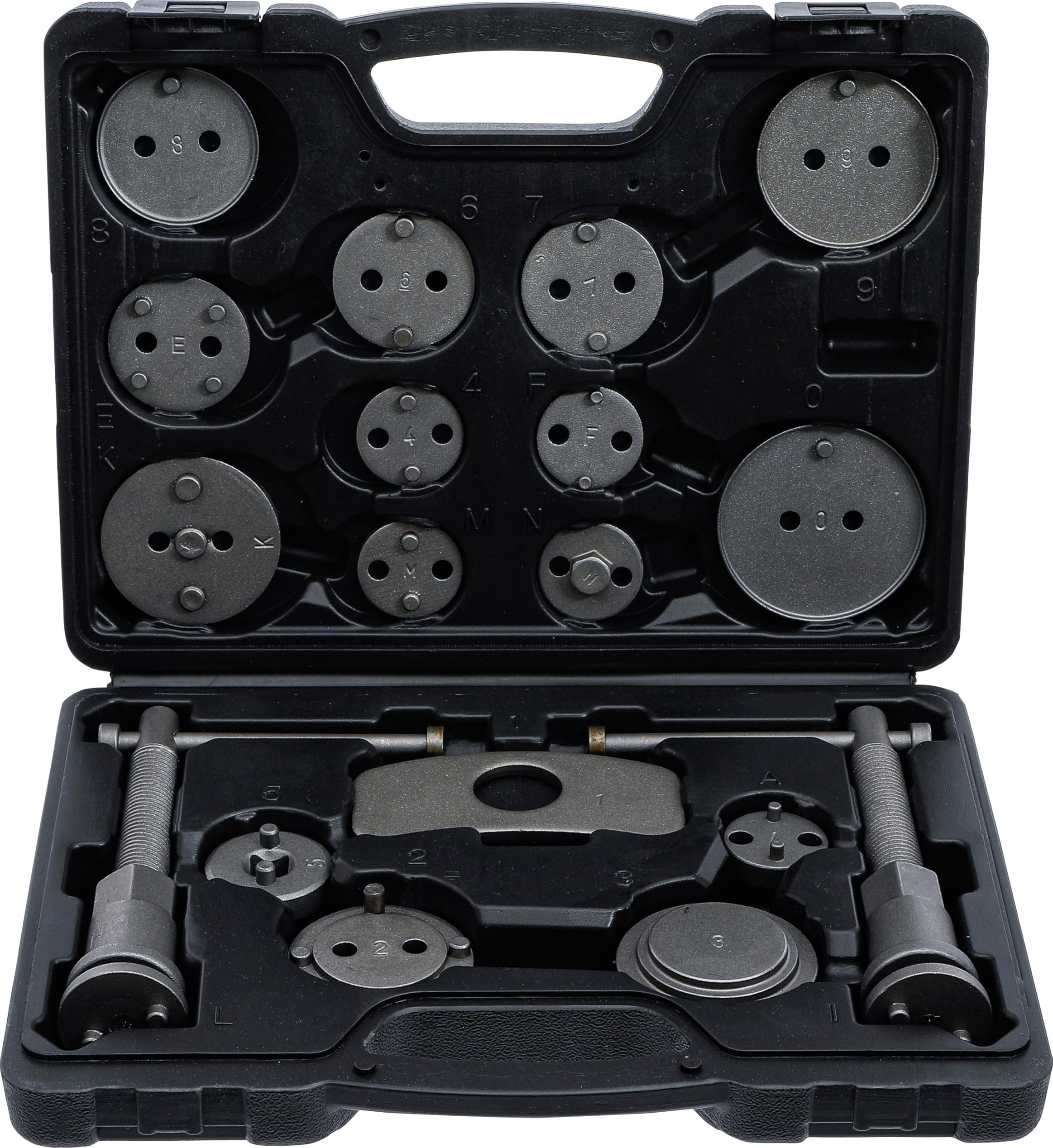 BGS Diy 1110 | Set di utensili per il riposizionamento dei pistoncini dei freni | 18 pz.