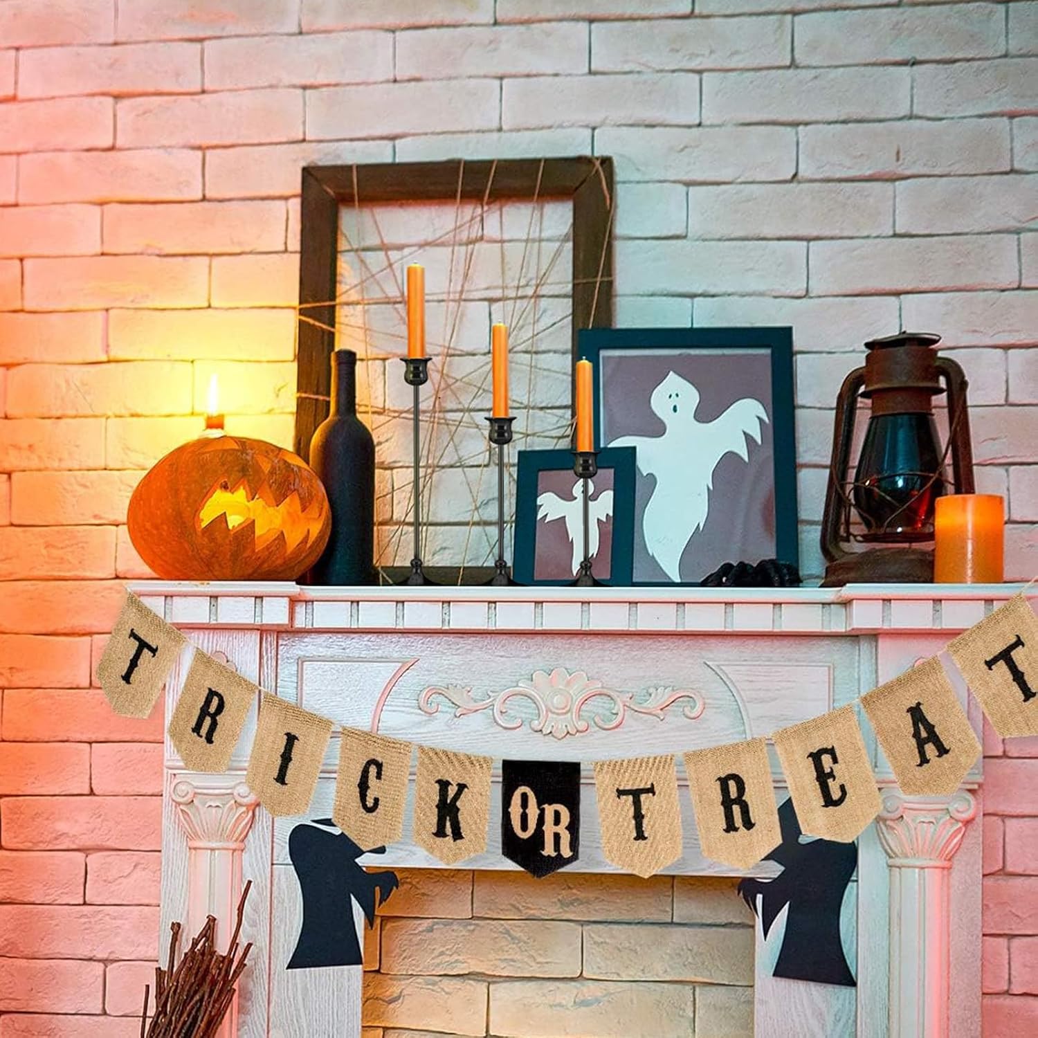 Metal Candle Holder Taper Candlestick Holders for Candle Sticks Vintage Candelabra for Halloween Thanksgiving Christmas (Matt Black, 2 Sets (6 pcs)) - Image 6