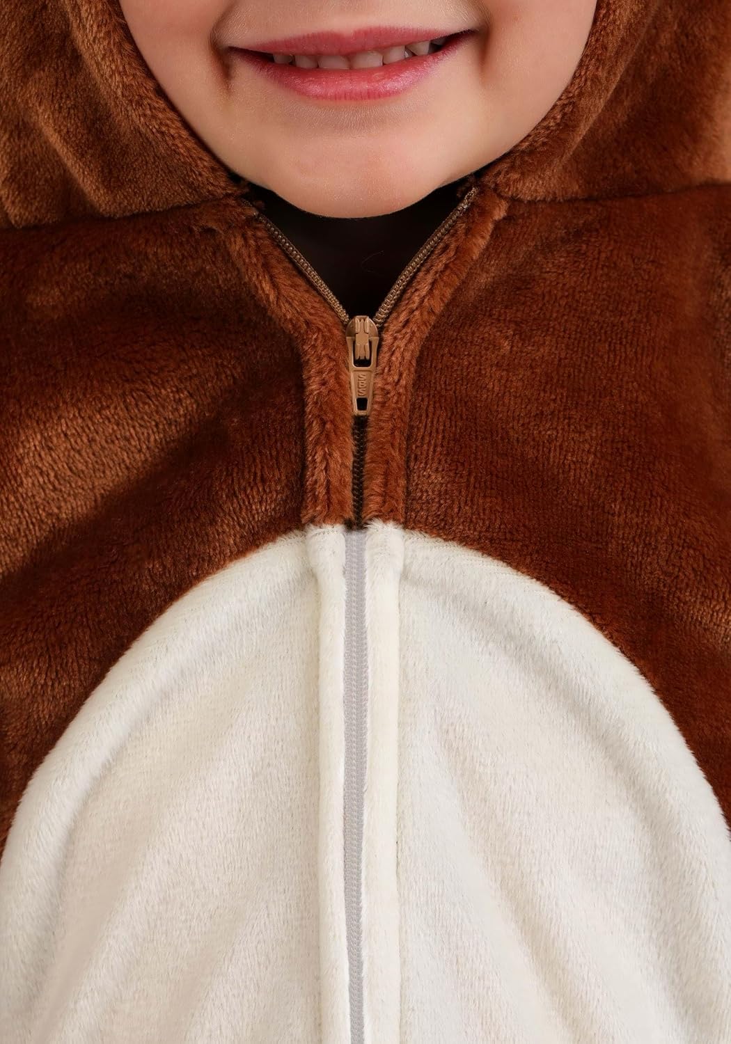 Toddler Wild Teddy Bear Costume | Hooded Animal Jumpsuit with Paw Mitts and Shoe Covers for Halloween, Dress Up