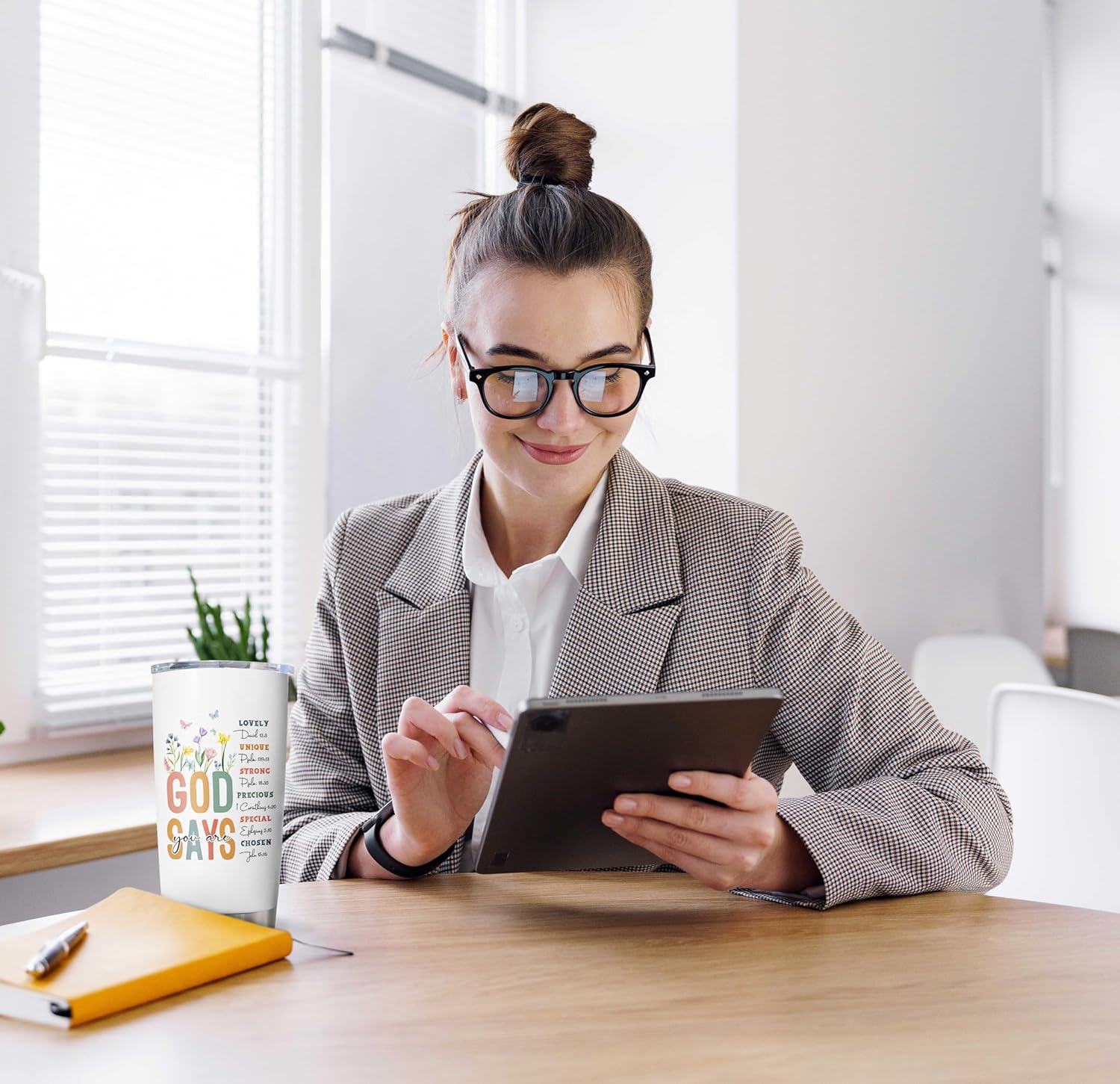 Christian Gifts for Women, Christmas Inspirational Floral Religious Birthday Gifts for Women, Confirmation Baptism Gift for Girl, Faith-Based Spiritual Gift for Christian Woman Tumblers 20oz - Image 4