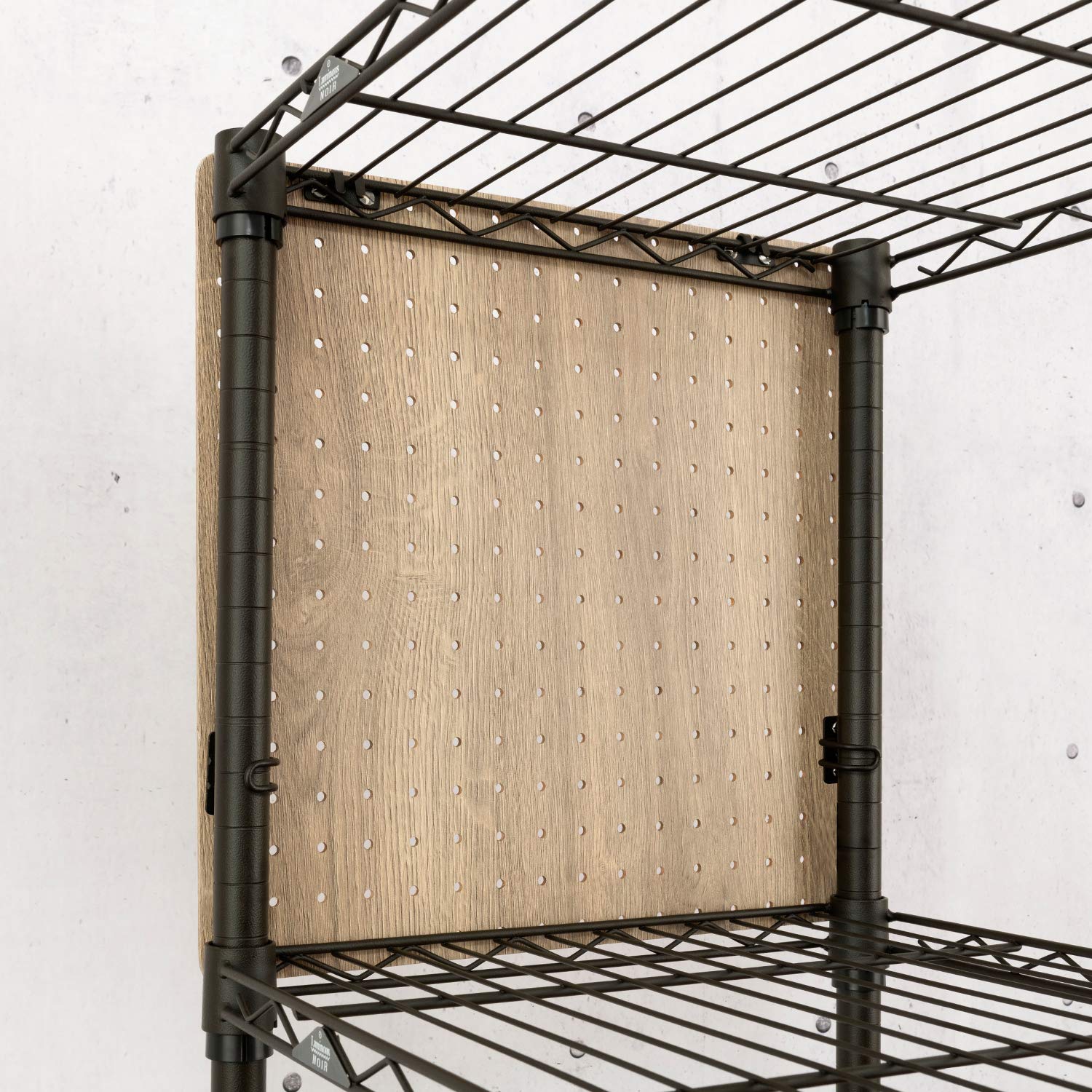 【ガンラック】ルミナス ノワール スチールラック パンチングボード パンチング有孔ボード ルミナスノワール スチールラック パーツ