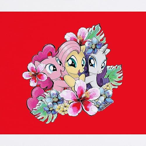 Miniatura 2 de CafePress My Little Pony Flowers - Alfombrilla de mouse de goma antideslizante para juegos