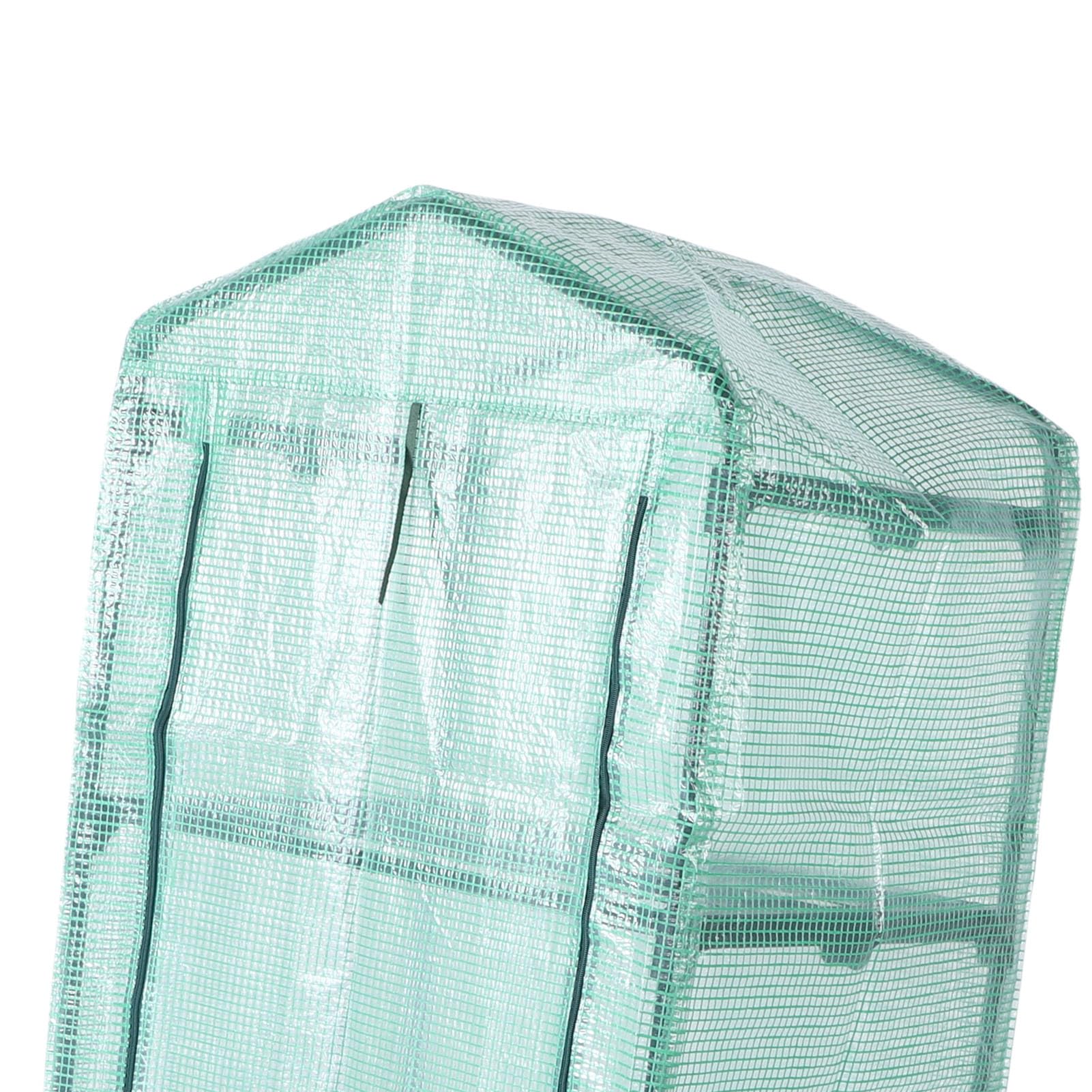 Tonysa Szklarnia na Kółkach, 4 Poziomy, Mała Szklarnia z Kołami (GREEN)
