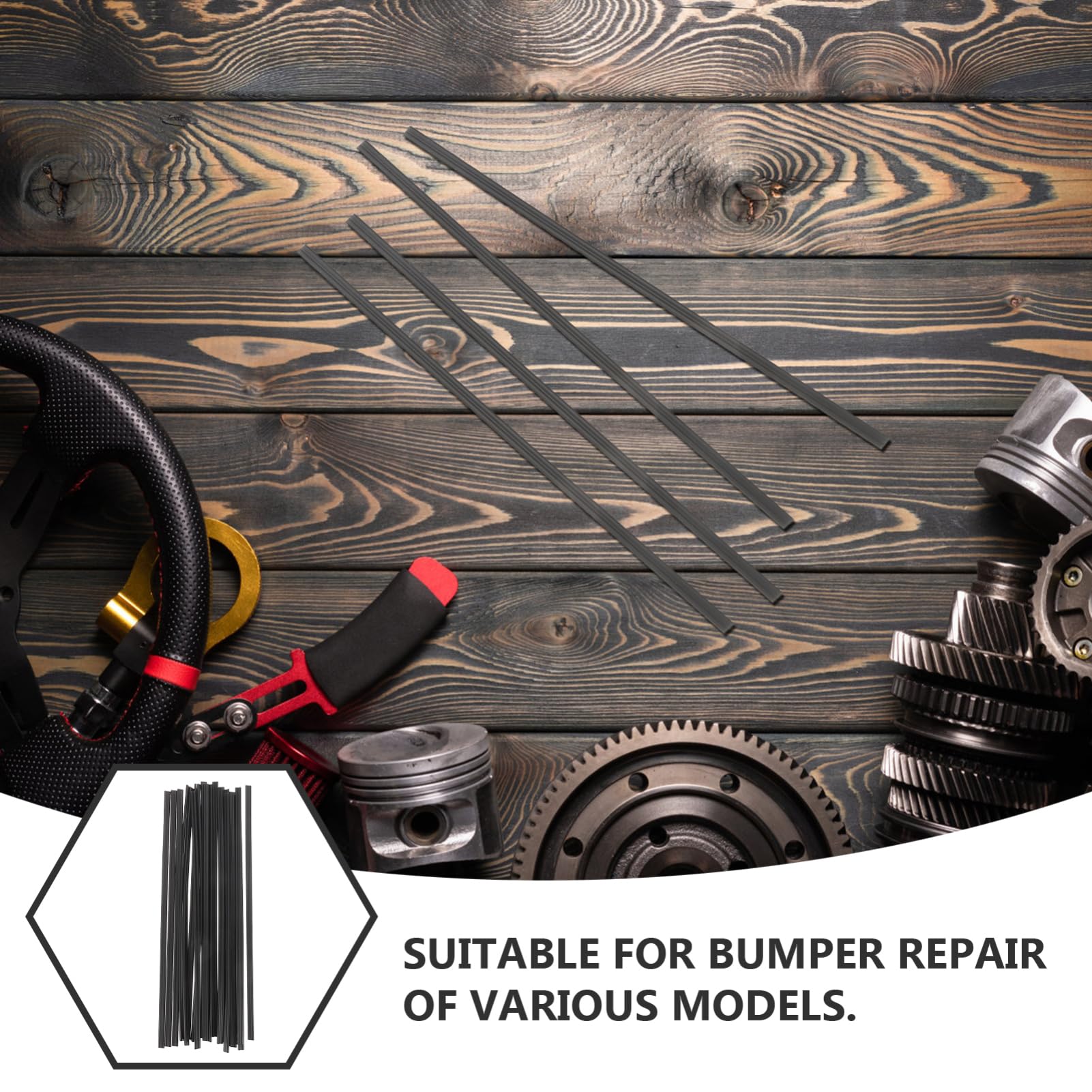 Holibanna 20pcs Plastic Welding Rods for Car Bumper Repairs Durable User Friendly Smooth Finish Compatible with Various Bumper for DIY Enthusiasts