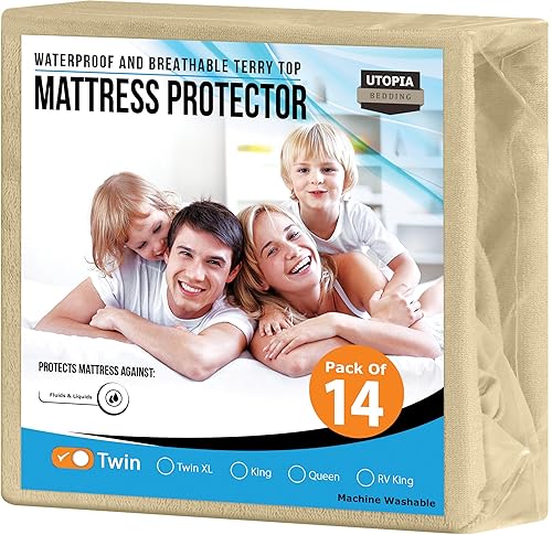 Miniatura 13 de Utopia Bedding – Protector premium de colchón impermeable – Funda de colchón ajustable transpirable.