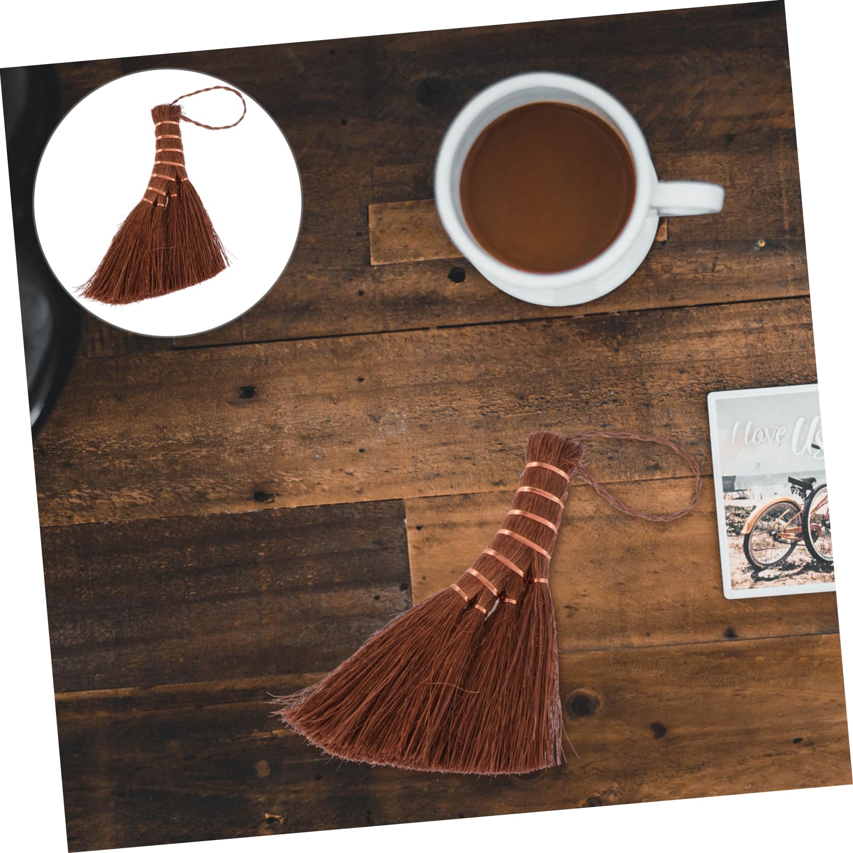 VALICLUD Home Use Mini Broom Brush Broom for Household Cleaning Natural Material for Gentle Surface Cleaning