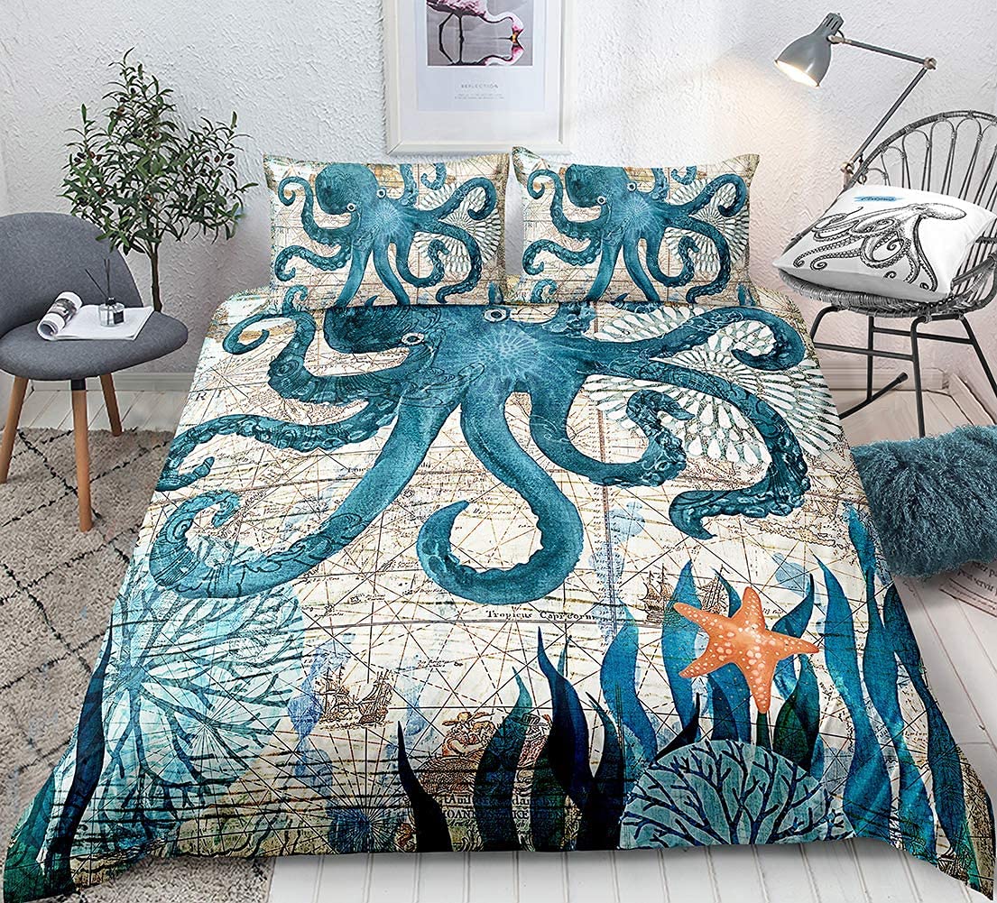 Full Comforter Set (Octopus)