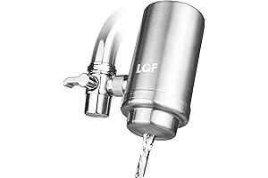 LCF 360° Rotating Stainless-Steel Faucet Water Filter