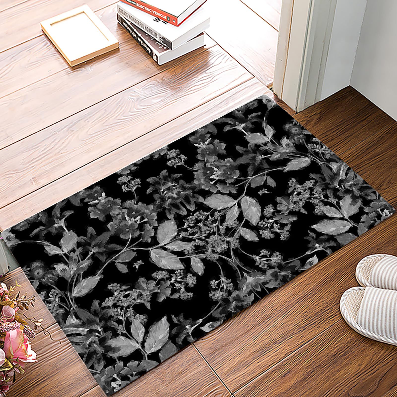Amazon.com: Front Door Mat Indoor, Abstract Black and White