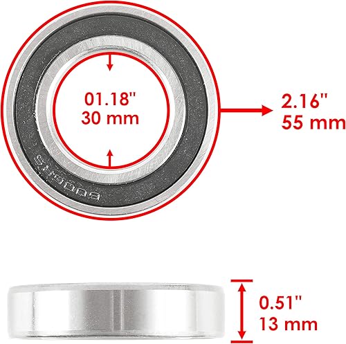 Miniatura 4 de Caltric Kit de eje de transmisión del eje trasero compatible con Kawasaki Mule 3010 KAF950 Diesel 4x4 2004 2005 2006 2007 2008 izquierda derecha