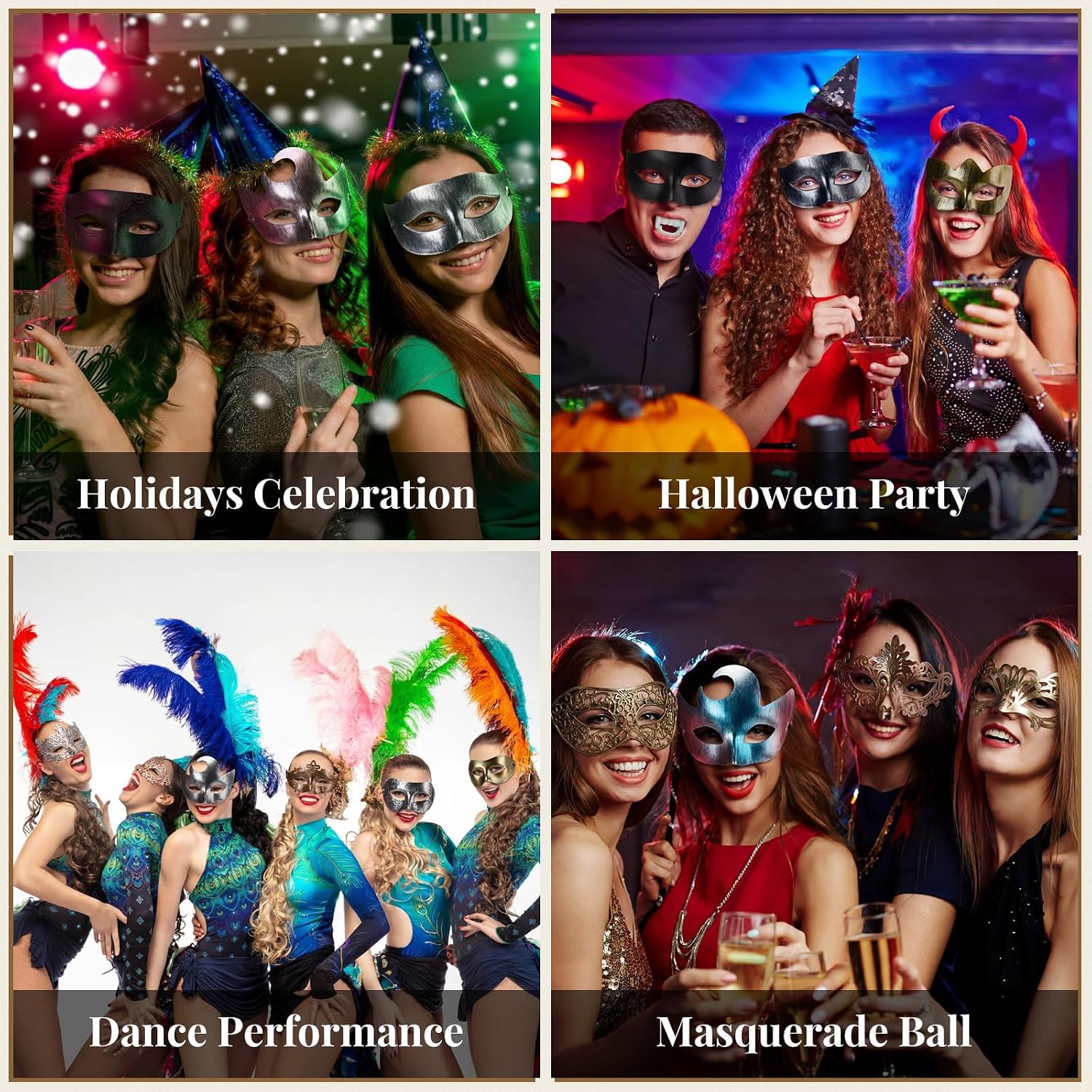 Chivao 120 Pack Masquerade Masks Vintage Antique Venetian Masks for Women Men Couple Halloween Costumes Party Adult Cosplay