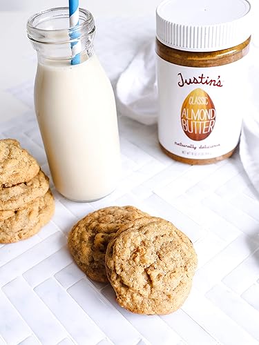Miniatura 48 de Justin's Mantequilla de almendras de canela, sin revuelta, sin gluten, sin OMG, de origen responsable, tarro de 16 onzas