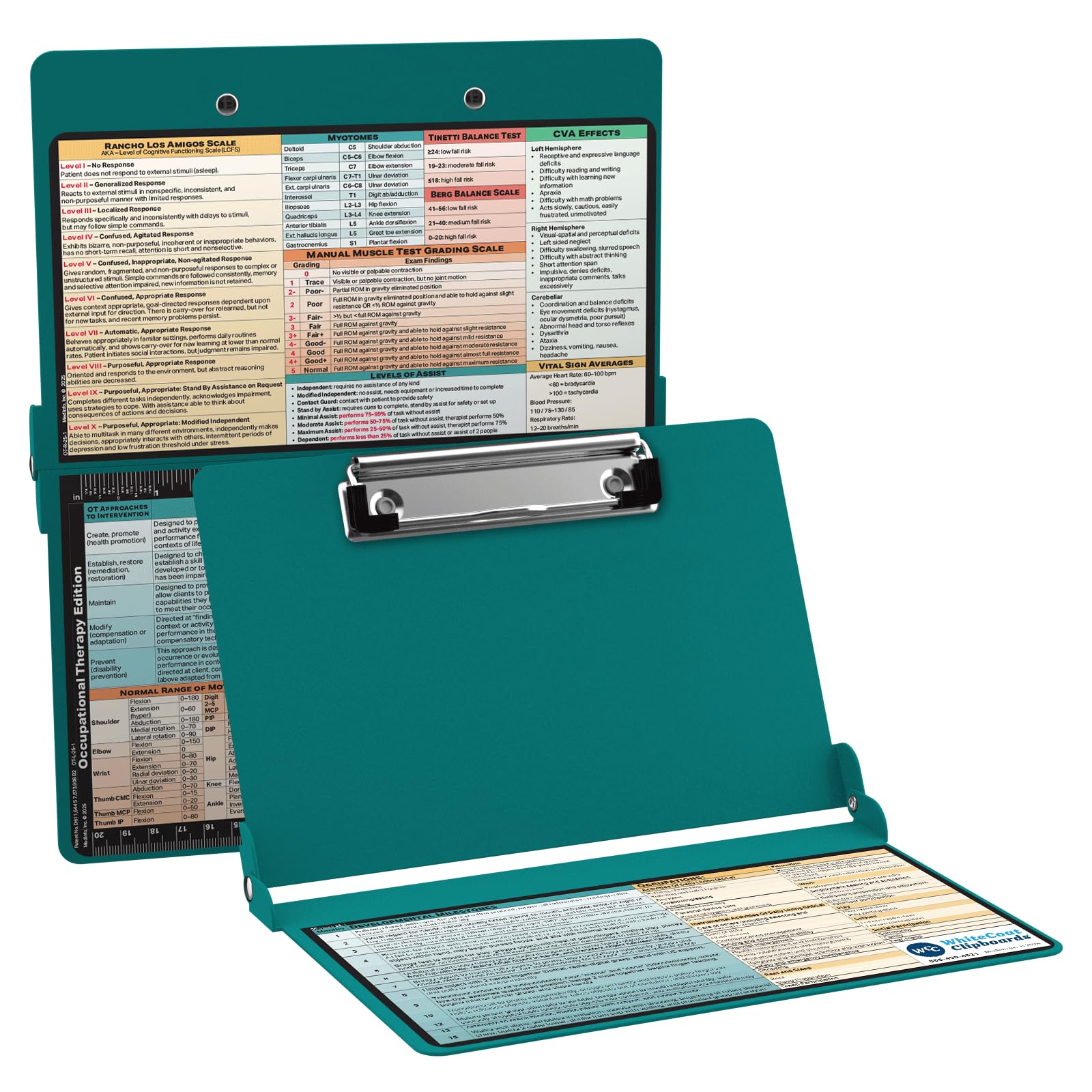 Whitecoat Clipboard® - Teal Occupational Therapy Edition