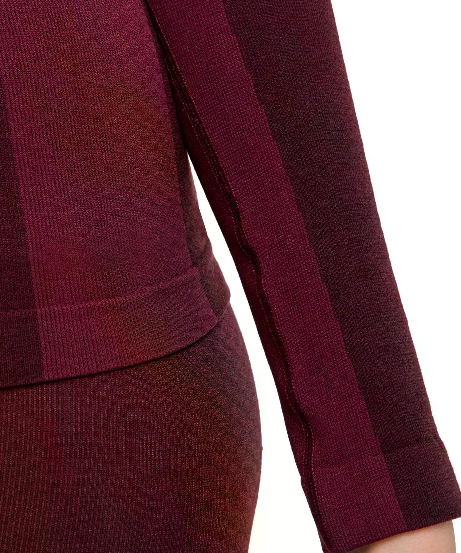 Falke Thermozone Backpack-Ready W L/S Sh Lana Filo Funzionale Asciugatura Rapida Maglia Donna (Pacco da 1)