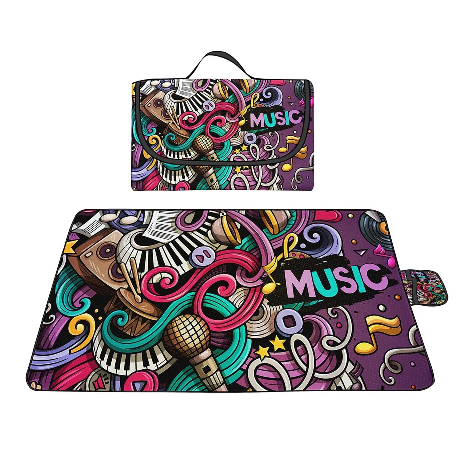 Manta de Picnic al Aire Libre, 200x300cm Alfombras de Playa, Mantas para pícnic Impermeable Prueba Arena Manta de Playa Plegable Portátil para Aire Libre Jardín Acampar Mantas Pícnic PúRpura Rojo