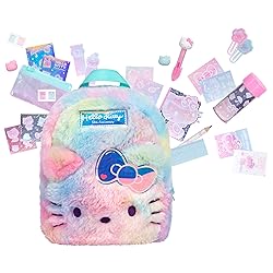 REAL LITTLES Hello Kitty 50th Anniversary Big Backpack, Backpacks with 20 Working Collectible Surprises Inside 7.09w x 3.15d x 9.25h Inches