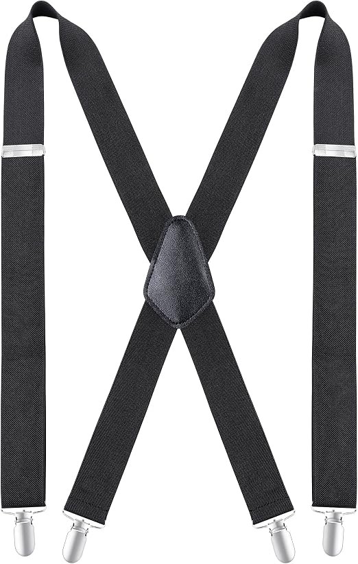Bretelles Homme Type Y Réglables Kiiwah - Antidérapantes Avec Boucle Triangulaire, Confortables