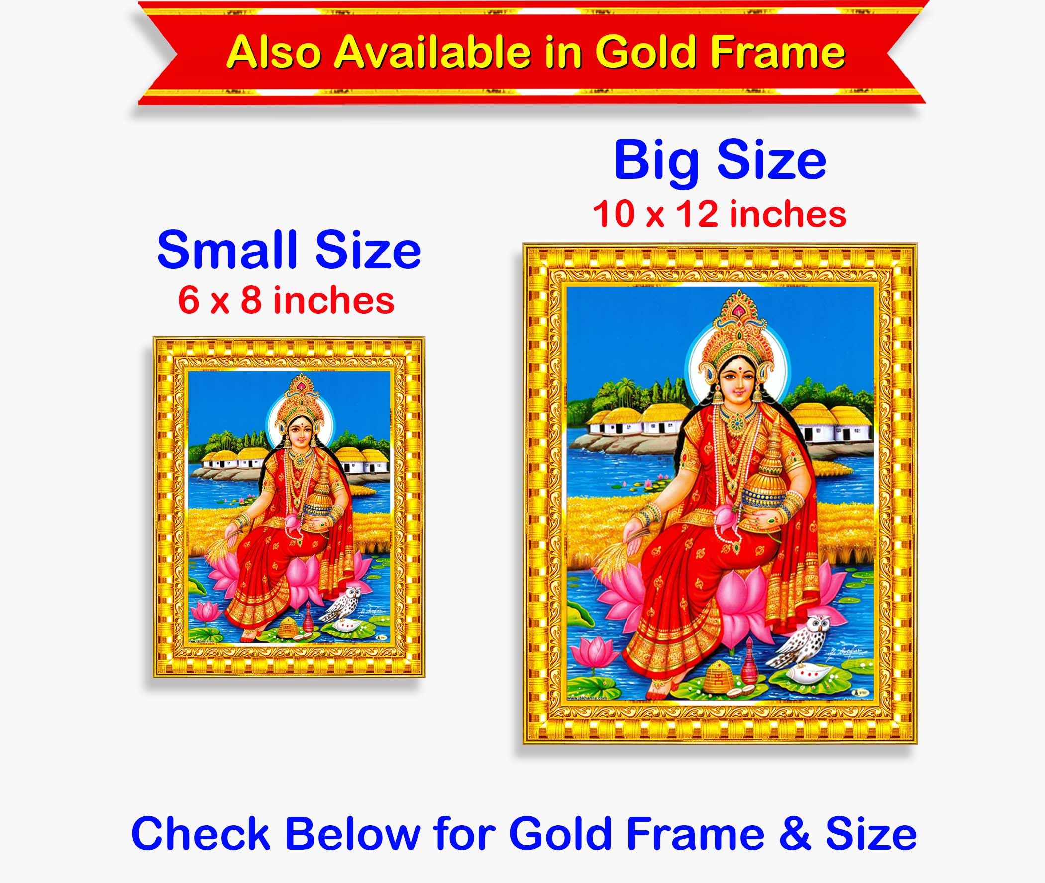 Lakshmi Devi Owl Painting - Home Decor -6
