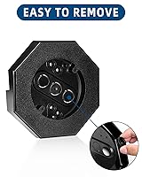 Vista 3 de Bloque de montaje de luz lateral de vinilo, bloque de montaje lateral 8141 con caja integrada, bloque de montaje de luz exterior para doble vuelta