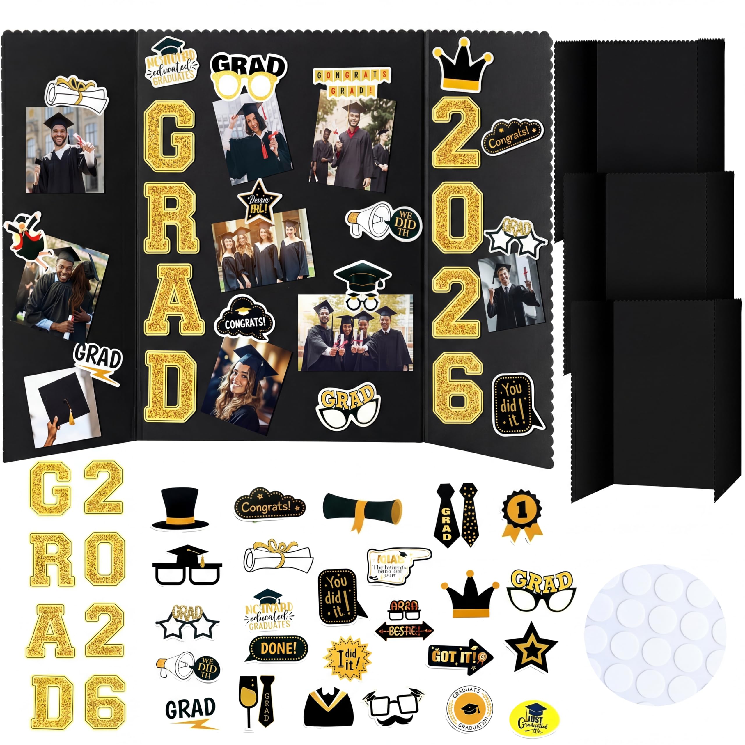 Graduation Frame Board Snapklik.com : MiniInflat 4 Set Graduation Photo Display Board Trifold ...