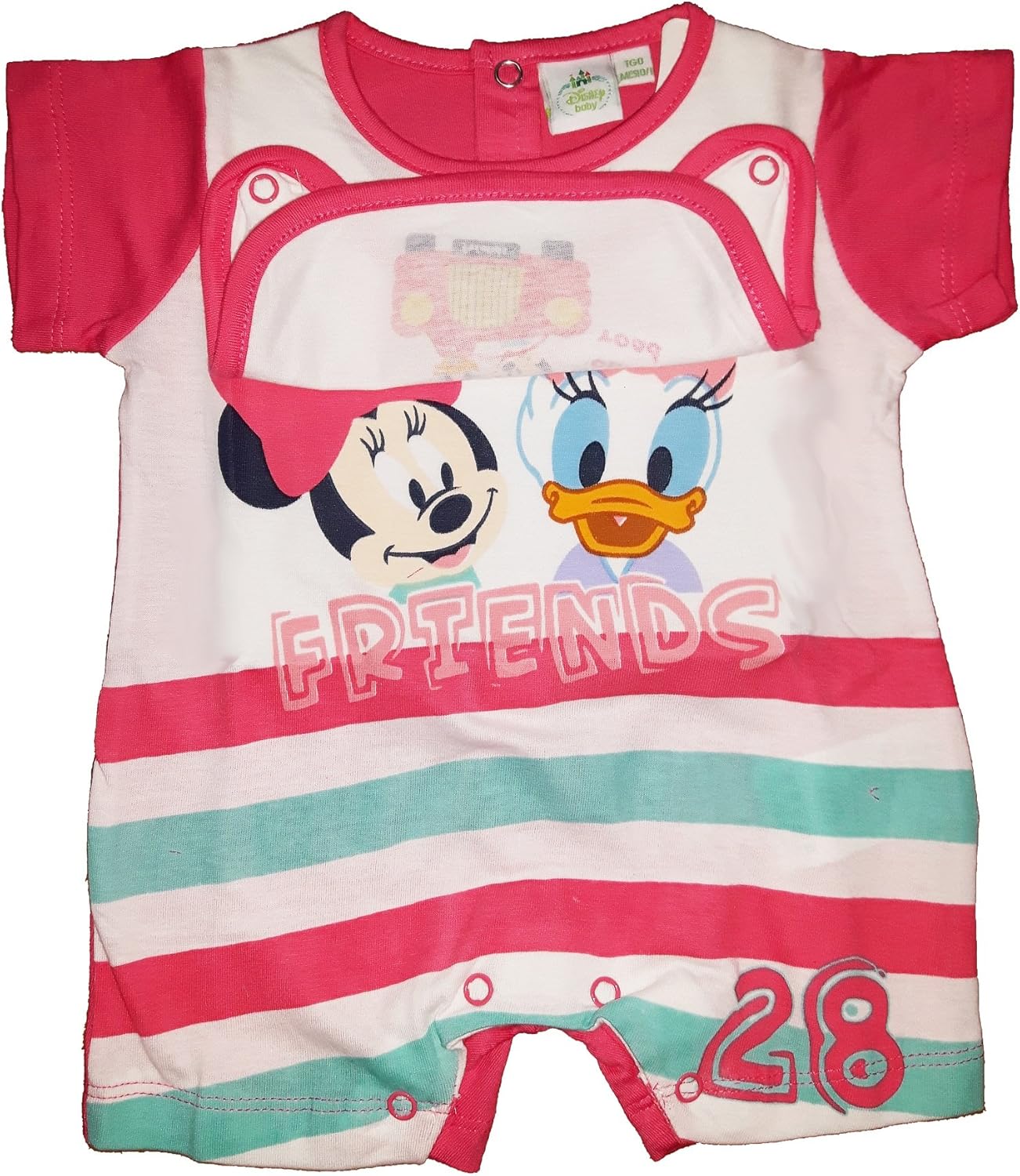 Tutina Con Piedini Disney - Cotone 100%, Con Ciappette, Stile Paperina E Minnie - Foto 2