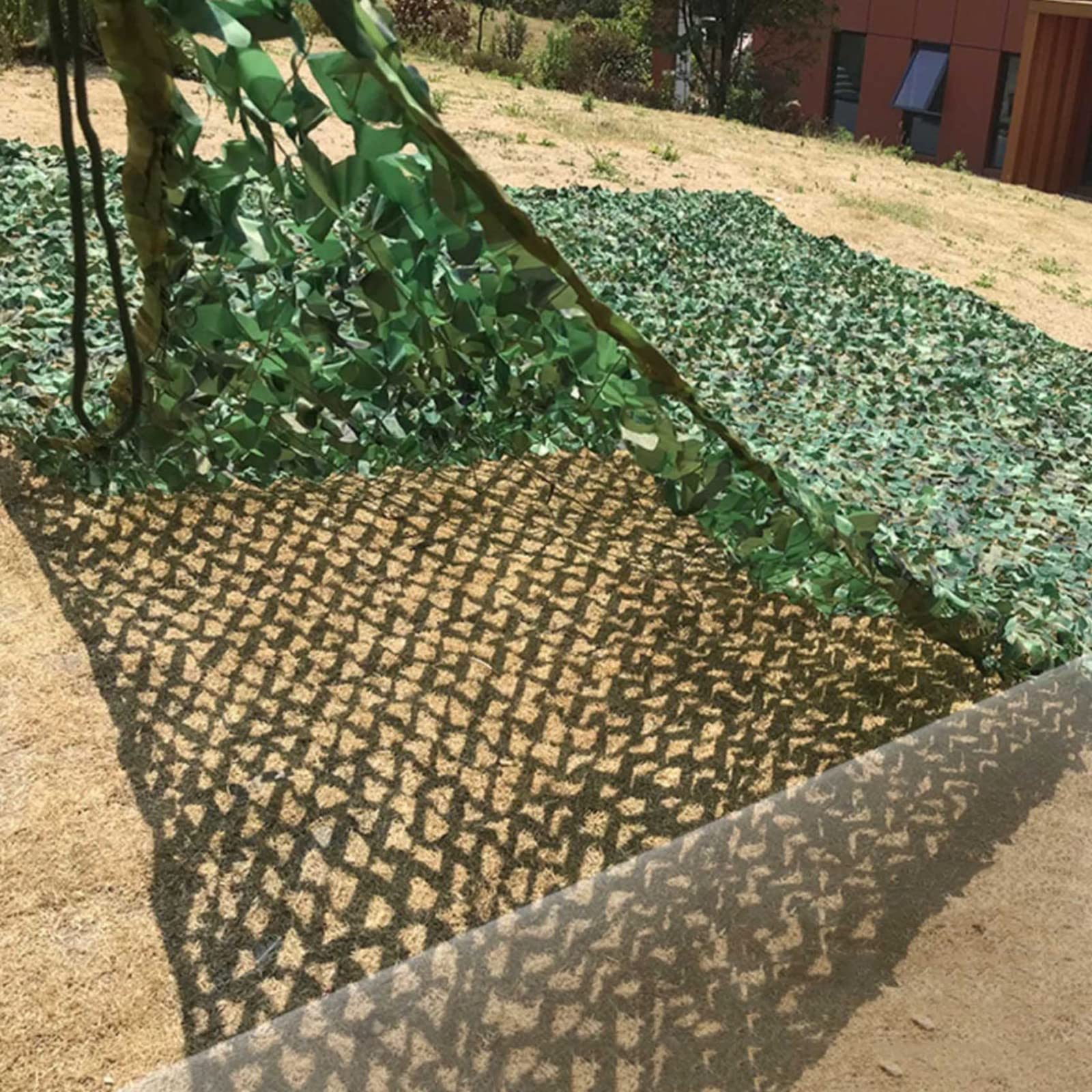 Red de camuflaje para exteriores, 5 x 10 m, red para sombra, selva y observación de aves, ideal para caza, camping y decoración de jardín