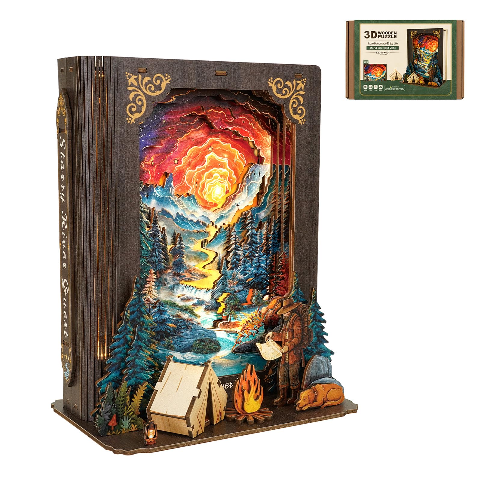 Rompecabezas 3D para adultos-Starry River Quest