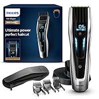 Philips Hair Clipper Serie 9000 Regolacapelli con Interfaccia Digital Swipe (Modello HC9450/20)