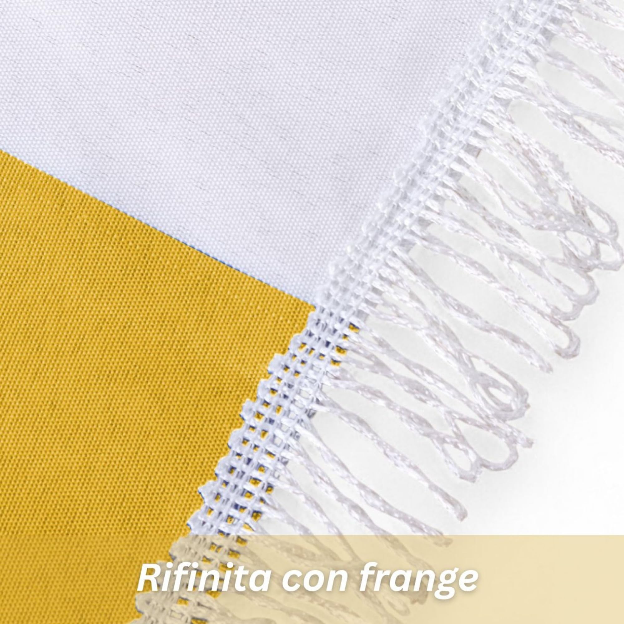 Caritex Tenda Da Sole per Esterno, Con Anelli, Tende da Sole per Balconi, 150x250 cm, Facile Montaggio, in Tessuto Duraturo e Resistente, A Righe, Sophia M892 (Giallo)