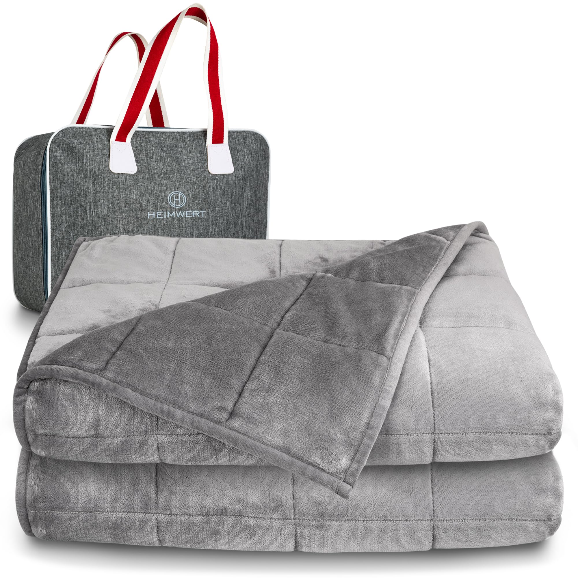 Heimwert Gewichtsdecke Therapiedecke Weighted Blanket 4 kg Schwere Decke für Tiefen Schlaf