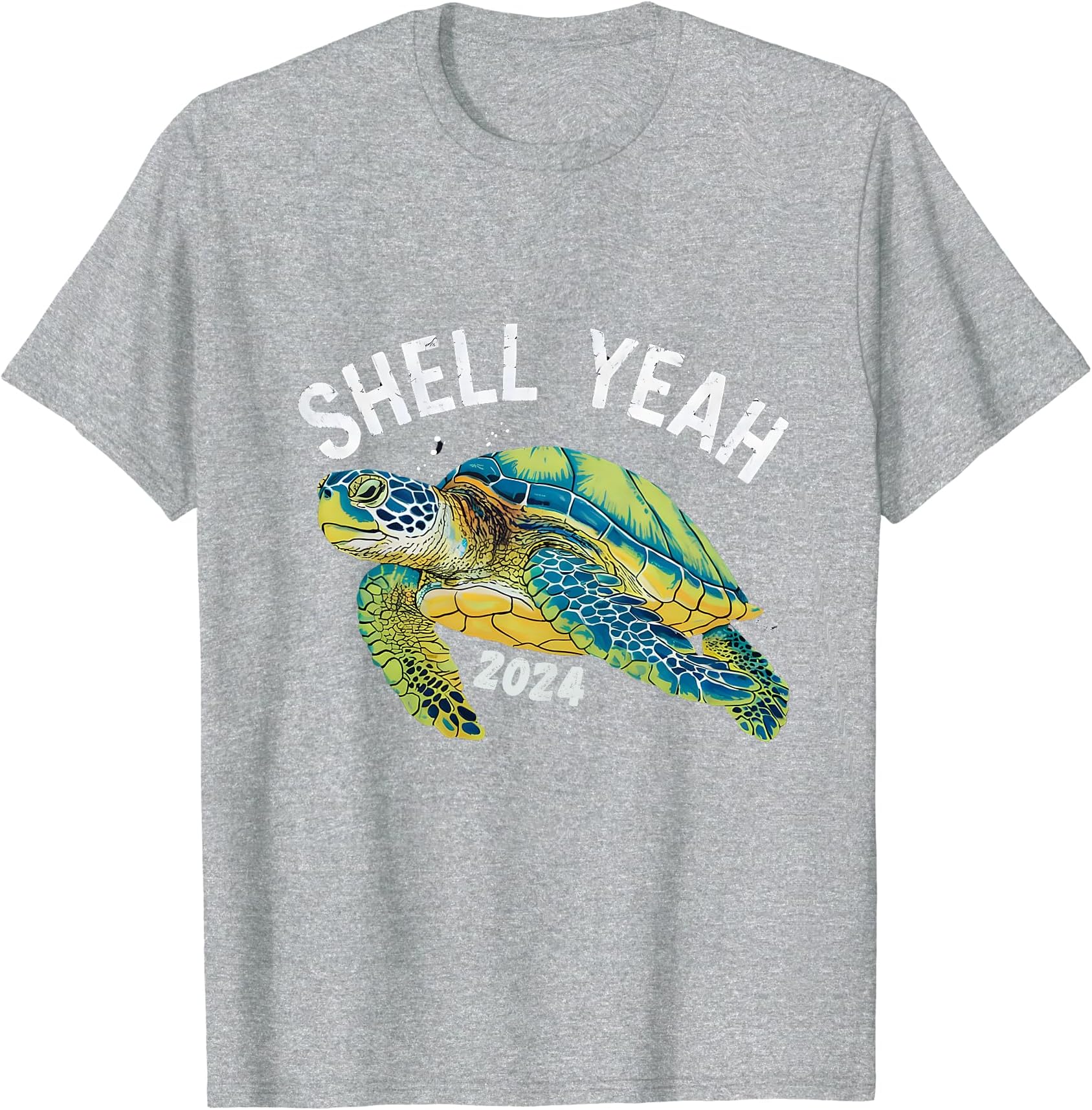 Shell Yeah Turtle Illustration 2024 T-Shirt