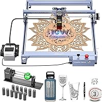 Creality Falcon 10W Laser Engraver with Air Assist & Rotary Roller - High-Precision Cutter for Wood, Metal, Acrylic & Cylindrical Objects