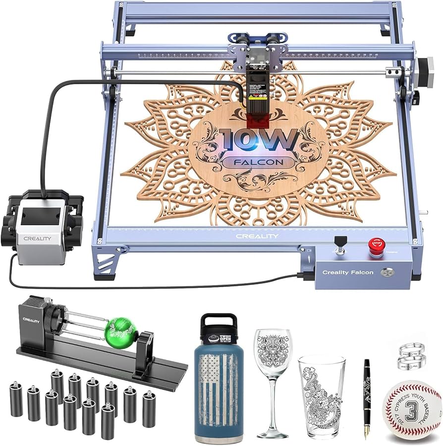 Amazon.com: CREALITY FALCON 10w Laser Engraver with Air Assist