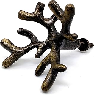 5MOONSUN5's Coral knobs Pack of 2 | Iron Kitchen Cabinet Knobs | Antique...