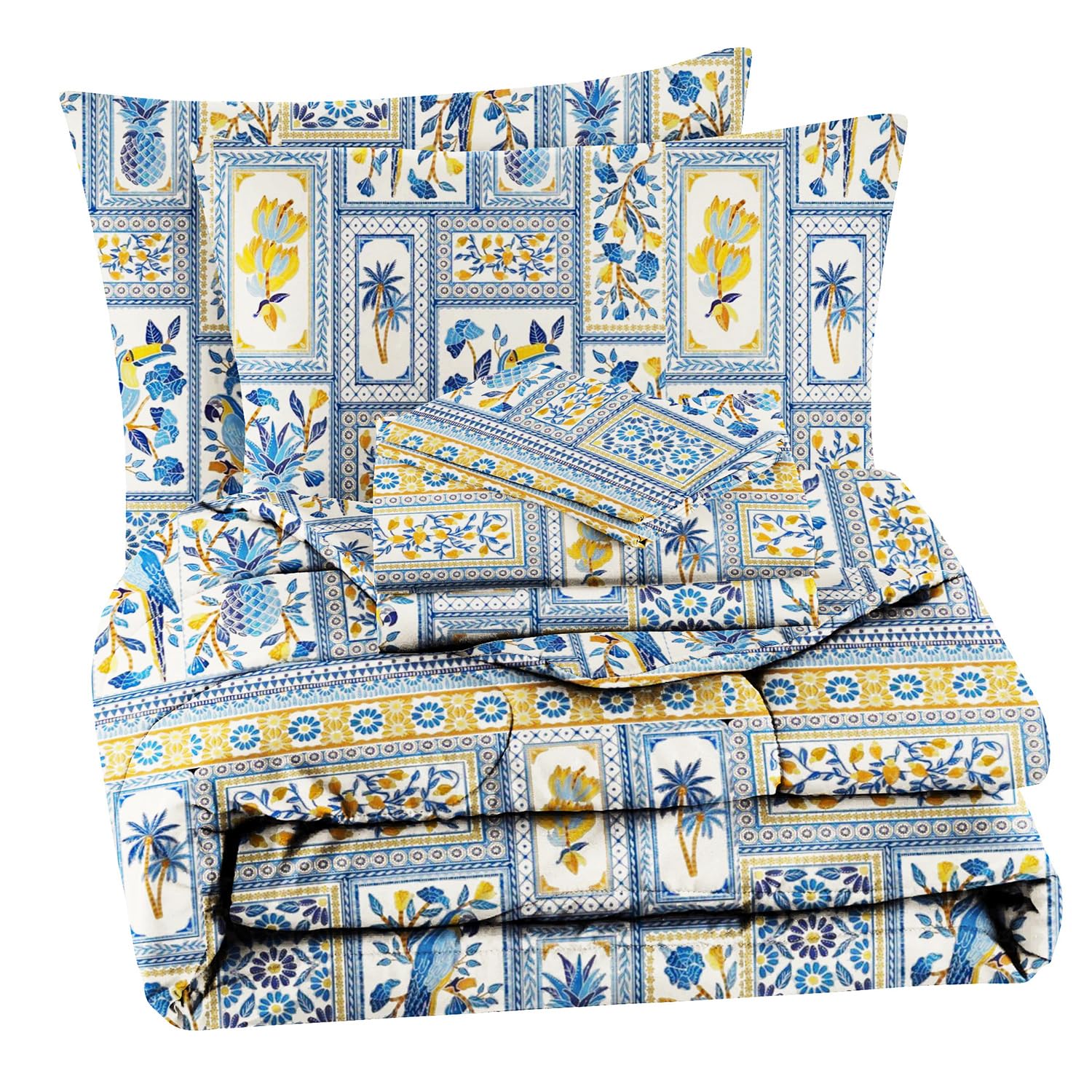 VAS Collections AC Comforter Set - King Size Floral -15