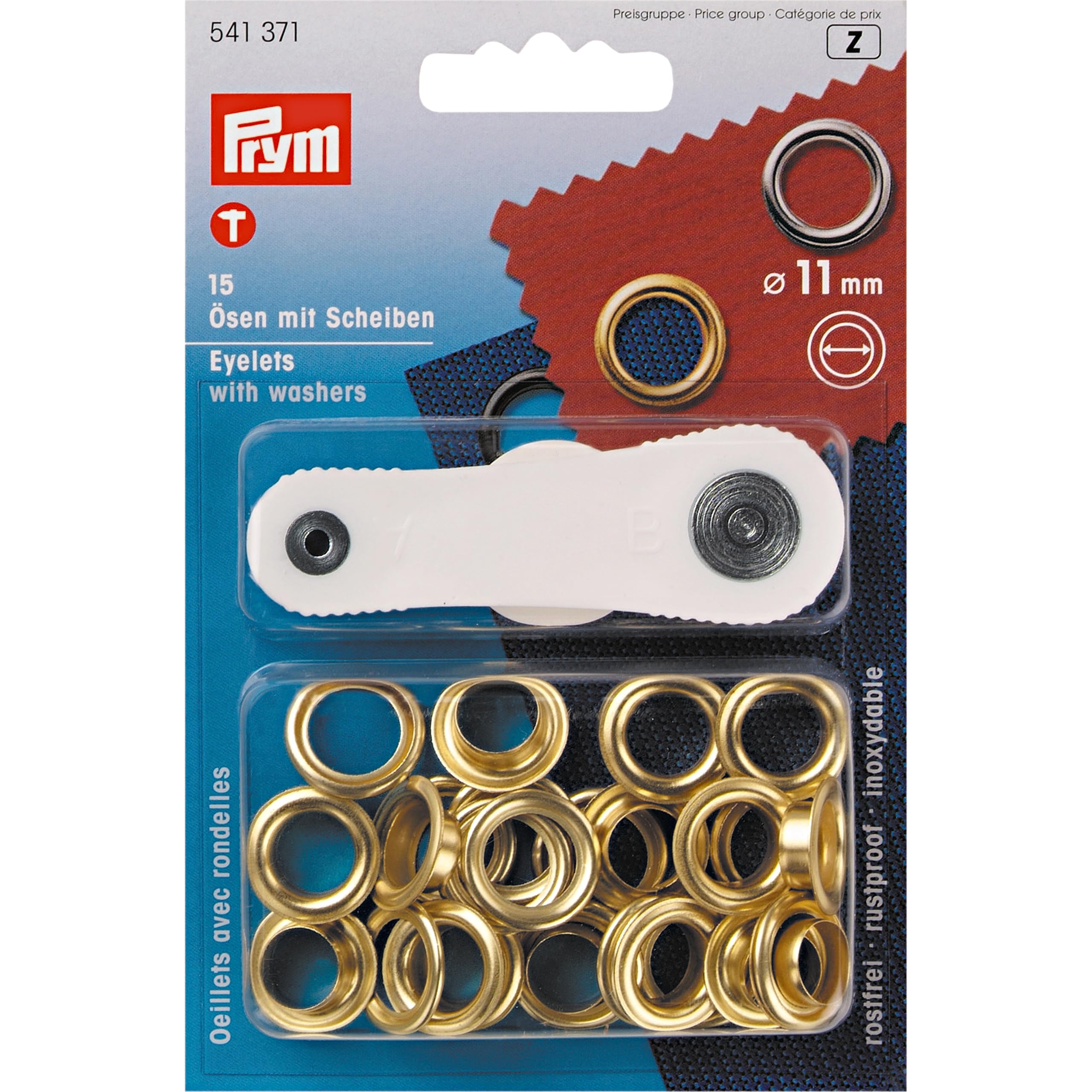 Prym Ösen mit Scheiben 11 mm