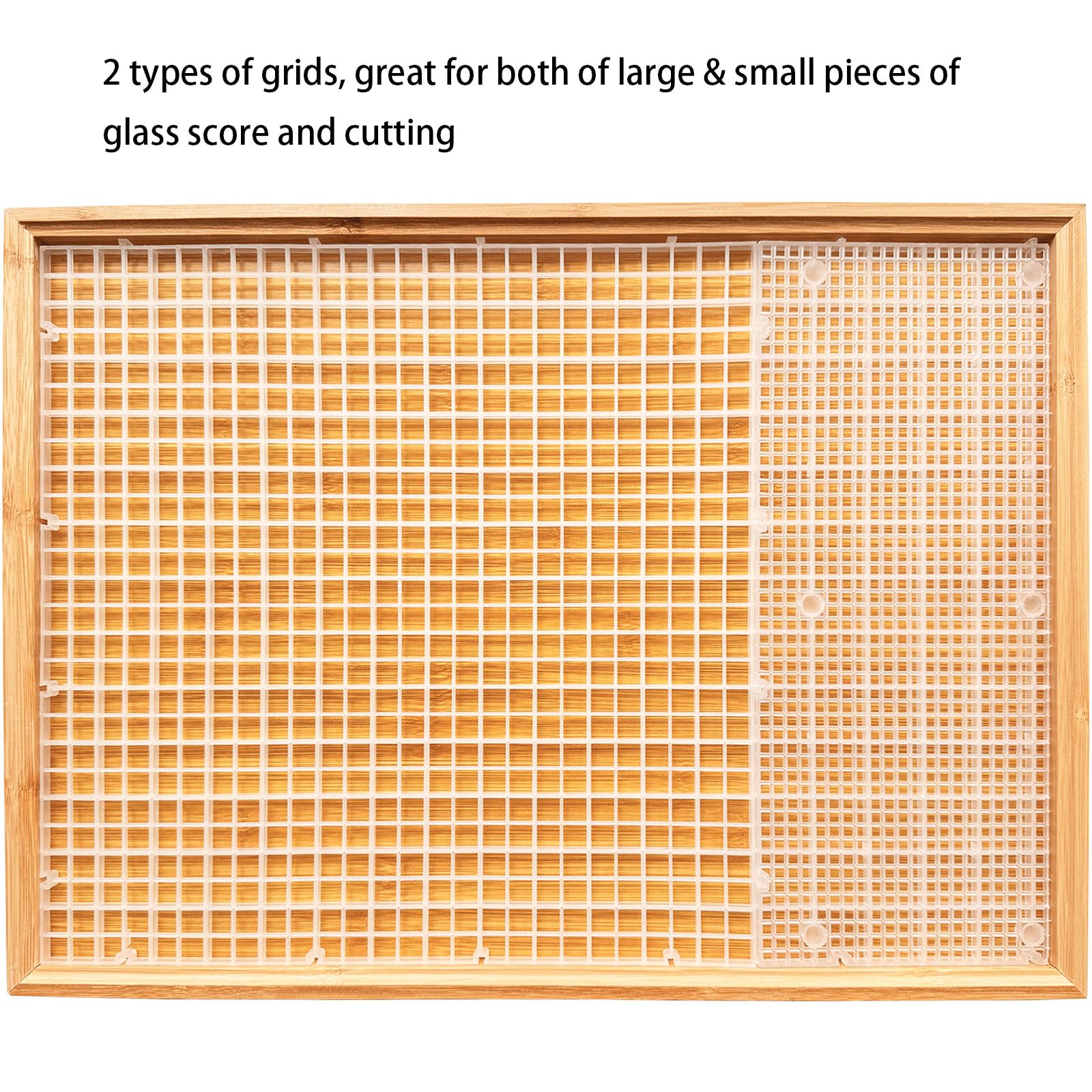 12x12 Inch Stained Glass Cutting Mat - Double Layer Detachable Grid Mat For Scoring & Cutting Glass, Catches Glass Shards 5 thumbnail image