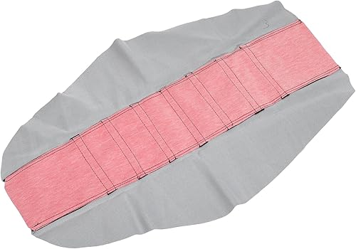 Miniatura 5 de X AUTOHAUX Universal Motorcycle Pit Dirt Bike Funda de asiento suave de piel sintética antideslizante Cojín de asiento rojo y negro