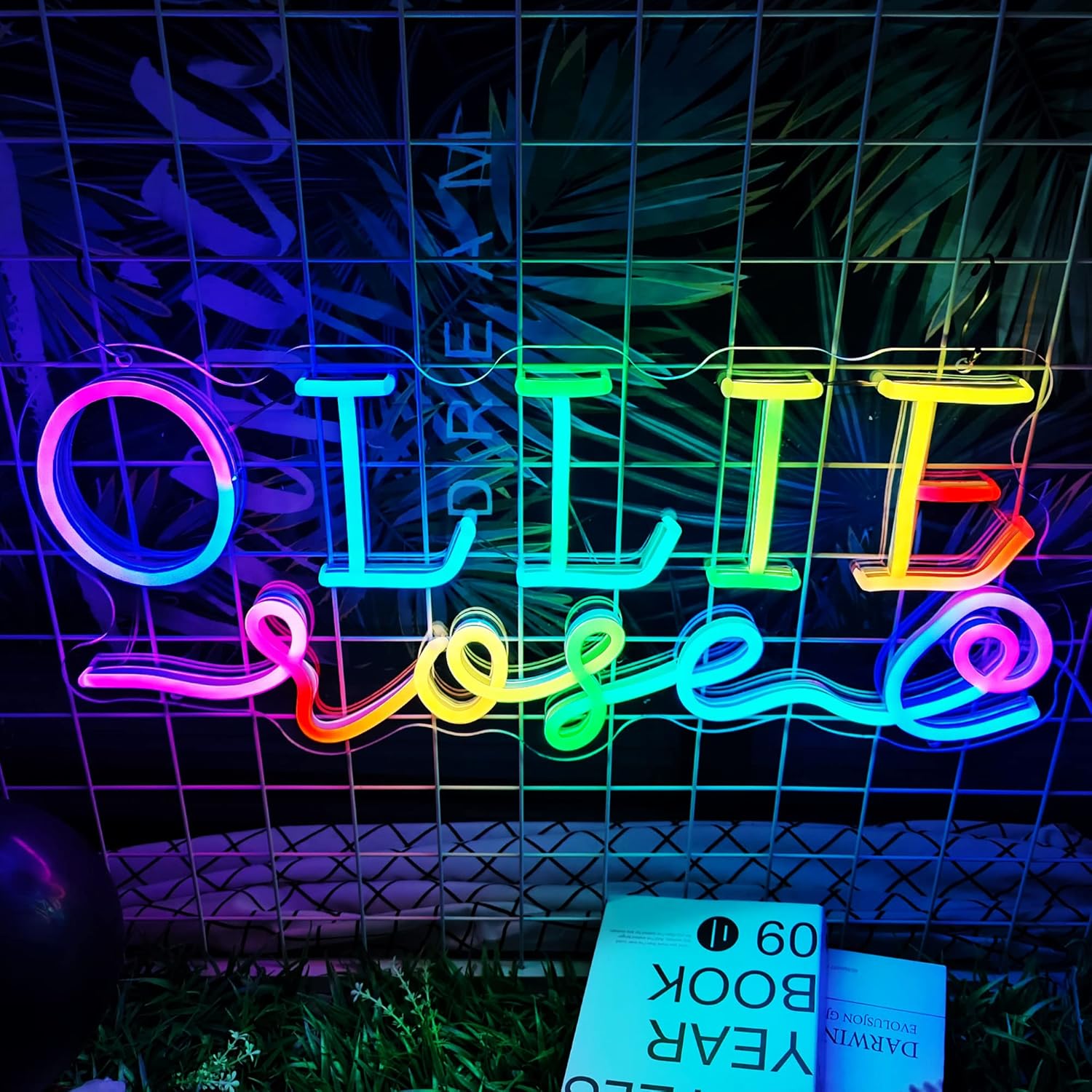 Custom LED Neon Sign Personalized Neon Lights Sign for Wedding Birthday Party Game Room Home Bar Salon Business Logo Neon Light Sign Neon Signs for Wall Decor (1 Row 12" - 3 Rows 60")