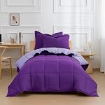 HIG 3pc Ensemble de consolateurs alternatifs - Conforteur réversible toute saison avec deux shams - Insert de couette avec onglets d'angle - Boîte piquée - Hypoallergénique, doux, moelleux (vert, jumeau/twin) XL)