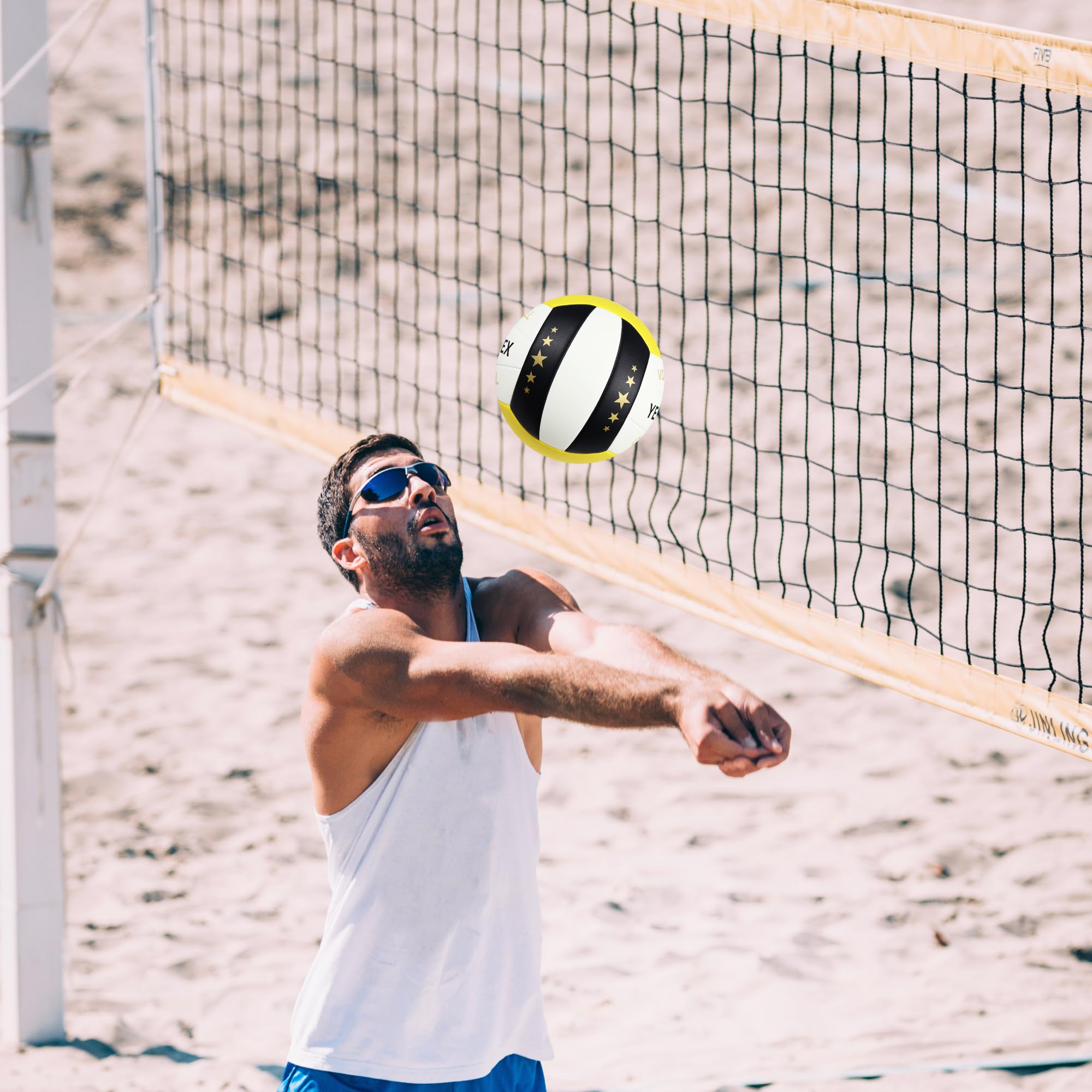 Balón de voleibol que brilla en la oscuridad, tamaño 5, tamaño oficial, para interiores y exteriores, con efecto de brillo nocturno, bola nocturna luminosa para playa, gimnasio, patio