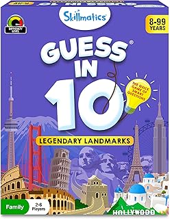 Skillmatics Card Game - Guess in 10 Legendary Landmarks, Educational Travel Toys for Boys, Girls, and Kids Who Love Board ...
