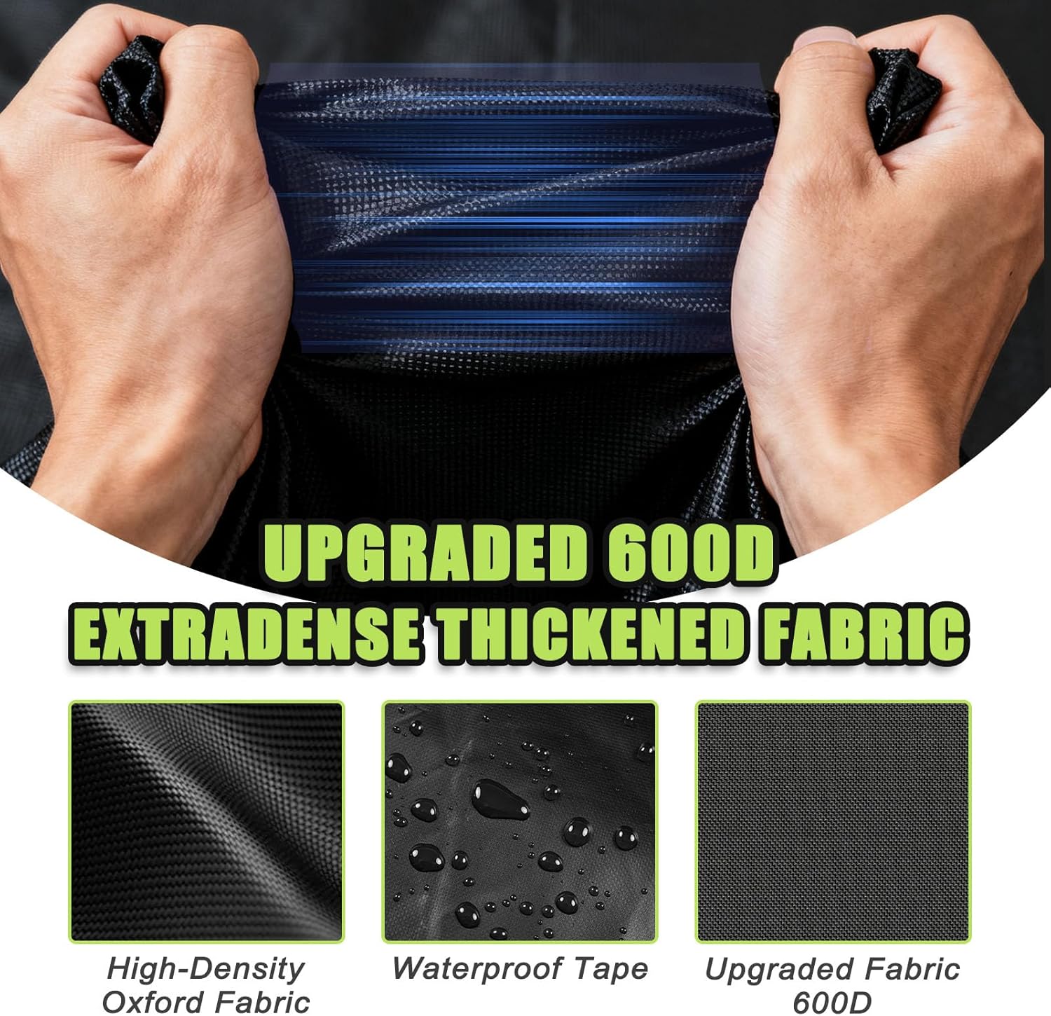 Air Conditioner Cover for Outside Units 30x30x32 inches, 600D Oxford Fabric AC Cover, Central a/c Covers with Reflective Tape, Waterproof Windproof thumbnail