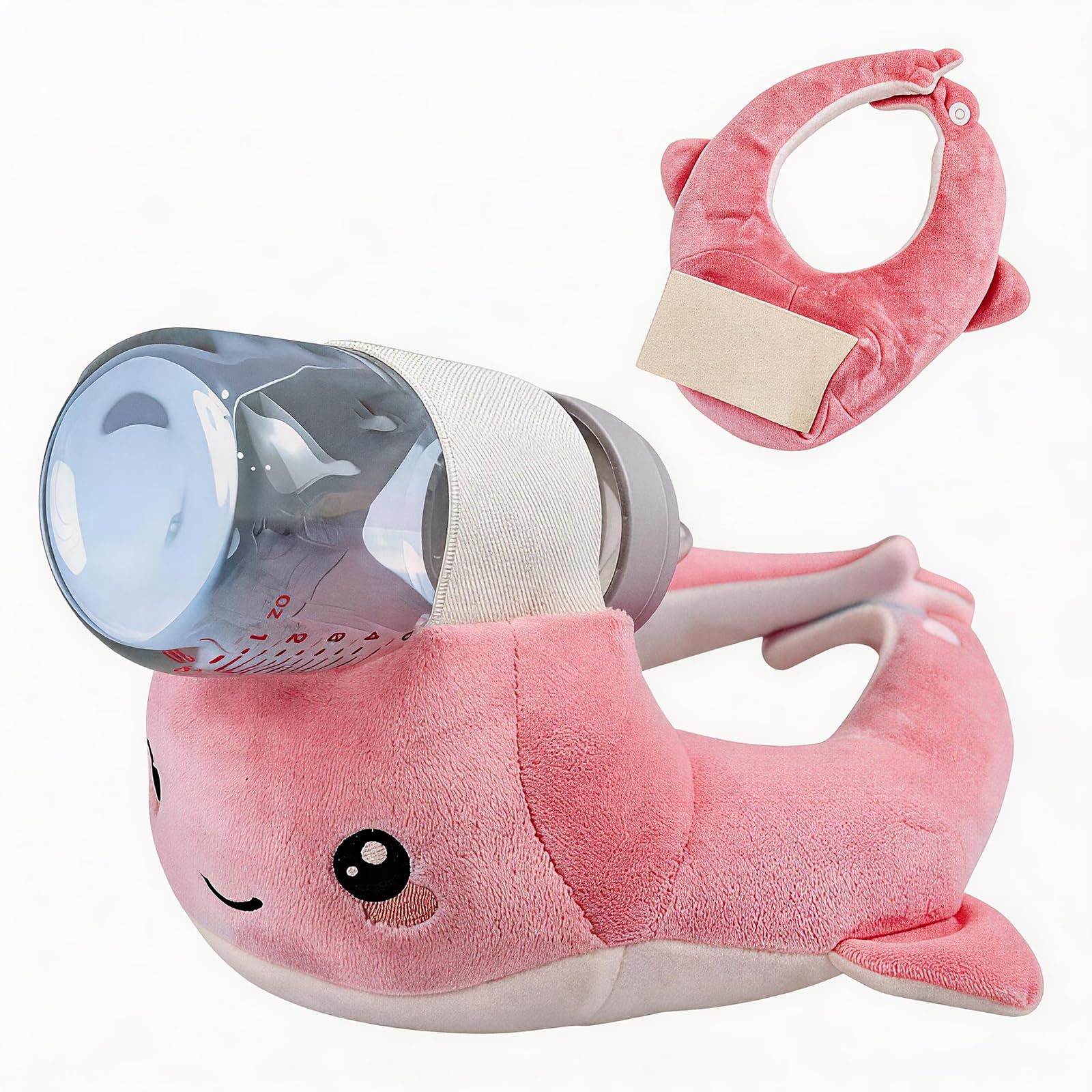 Bottle Holder Pillow Hands-Free,Adjustable Comfortable Neck Support Pad for Bottle Washable Soft Pillow — view 8
