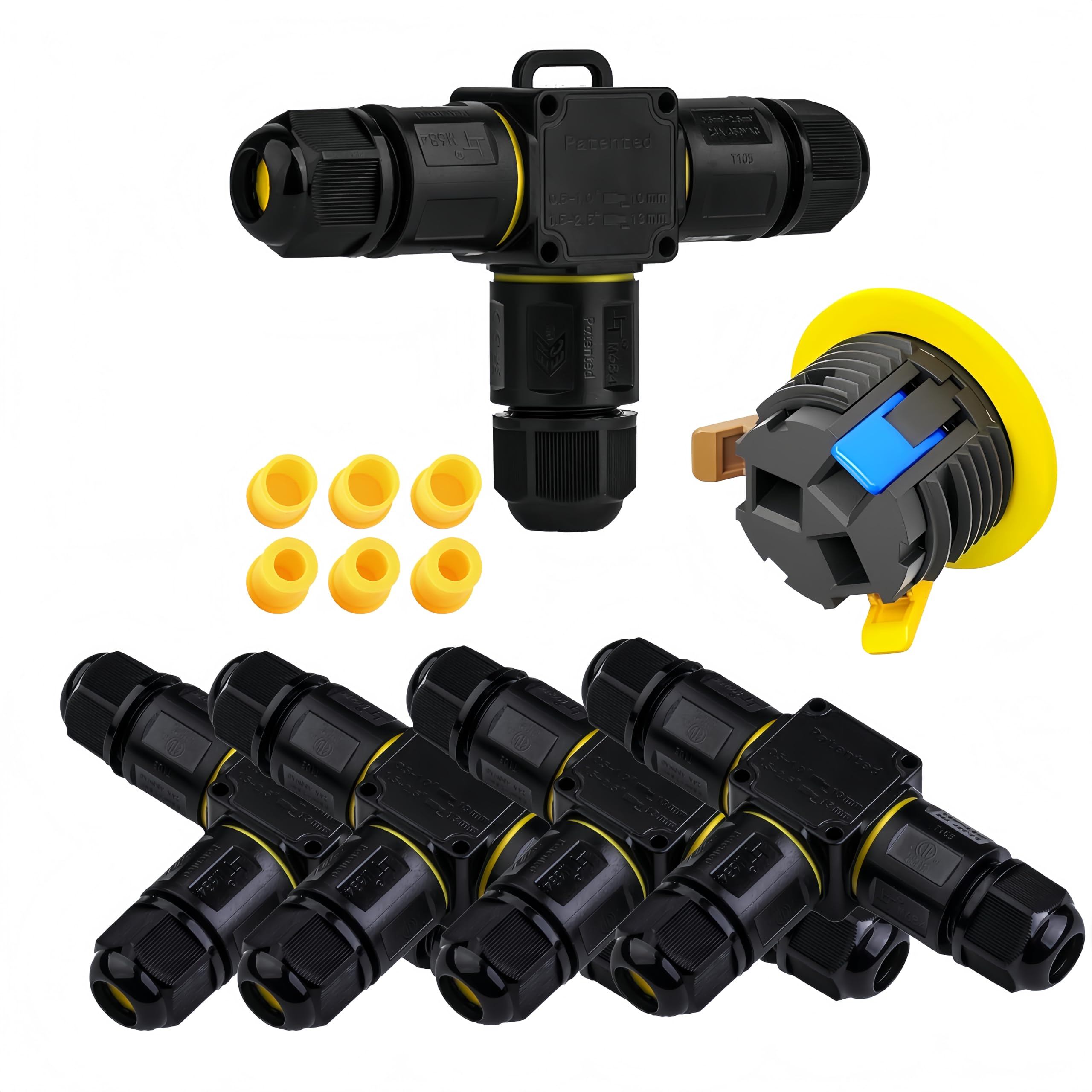 Waterproof 3-Way Cable Connector - IP68 Junction Box -10