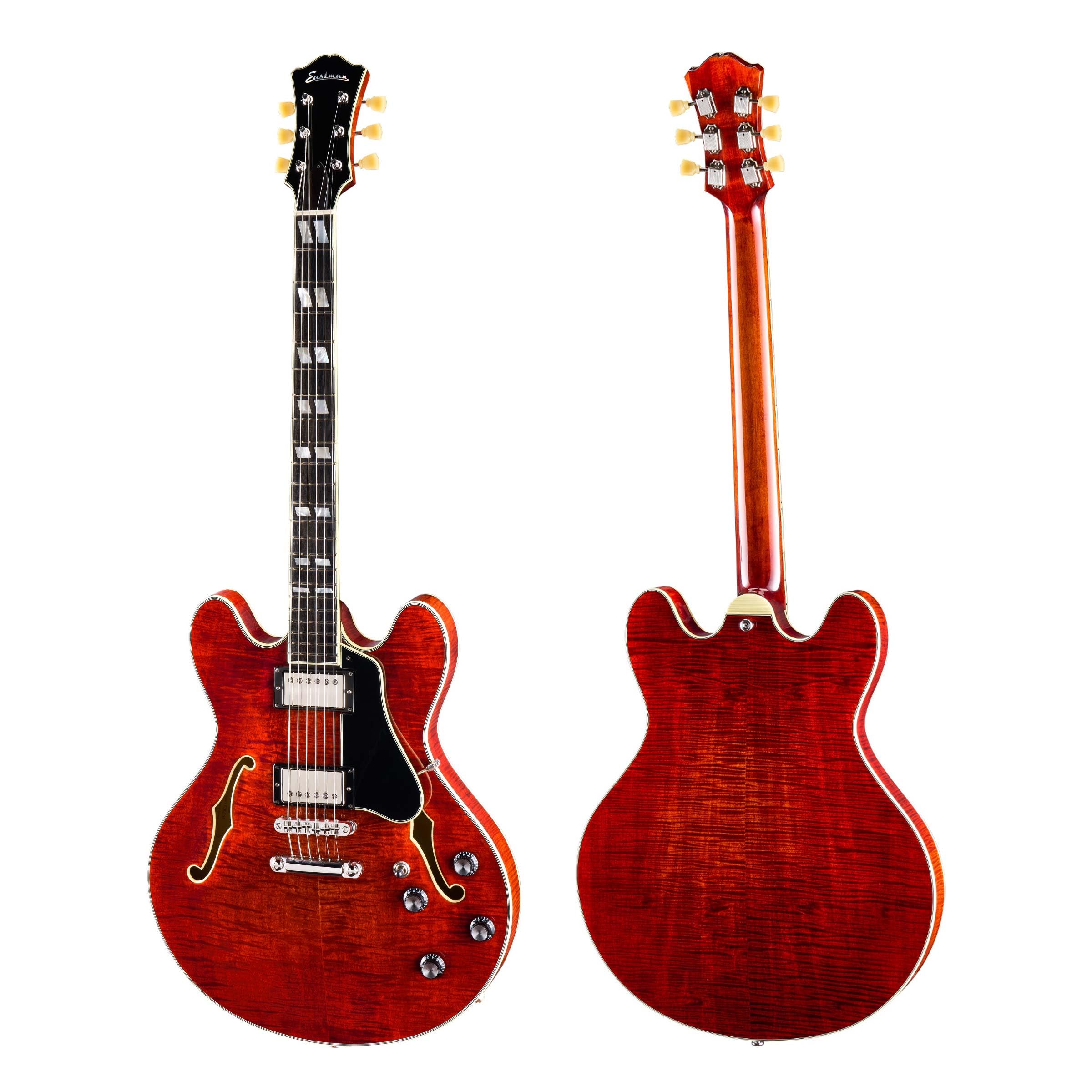 Amazon.com: Eastman Guitars T486 Thinline Semi-hollowbody Electric