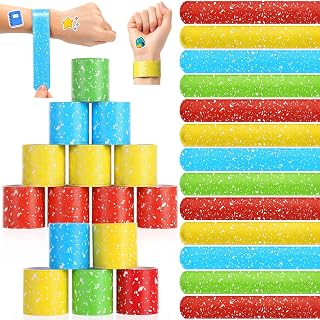 100 Pcs Back to School Slap Bracelets Bulk First Day of School Favors Assorted Marble Colors for Students Teens Classroom Rewards Gifts Party Supplies Decorations (4 Colors)