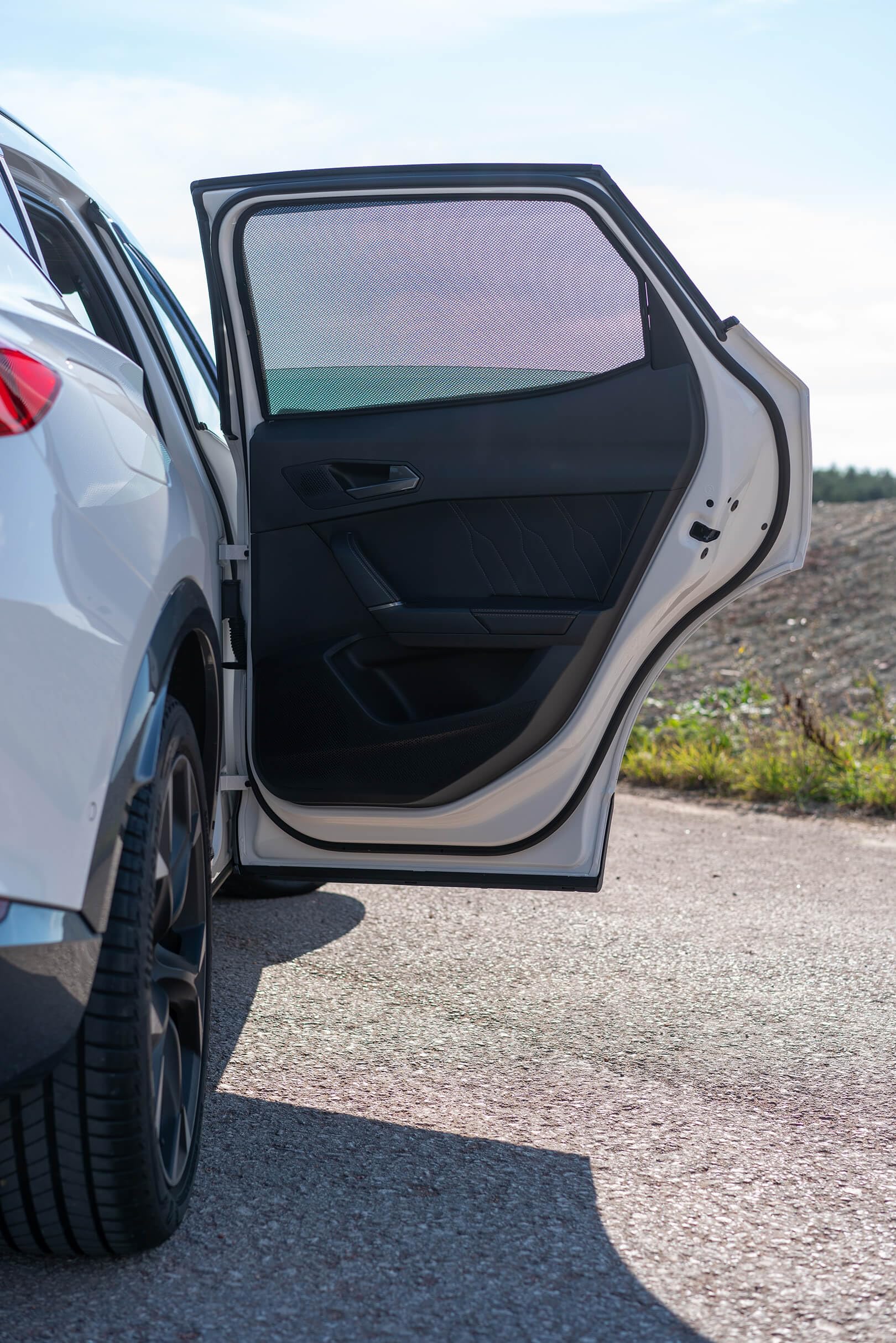 CAR SHADES zestaw kompatybilny z Cupra Formentor 2020- (6-częściowy), czarny