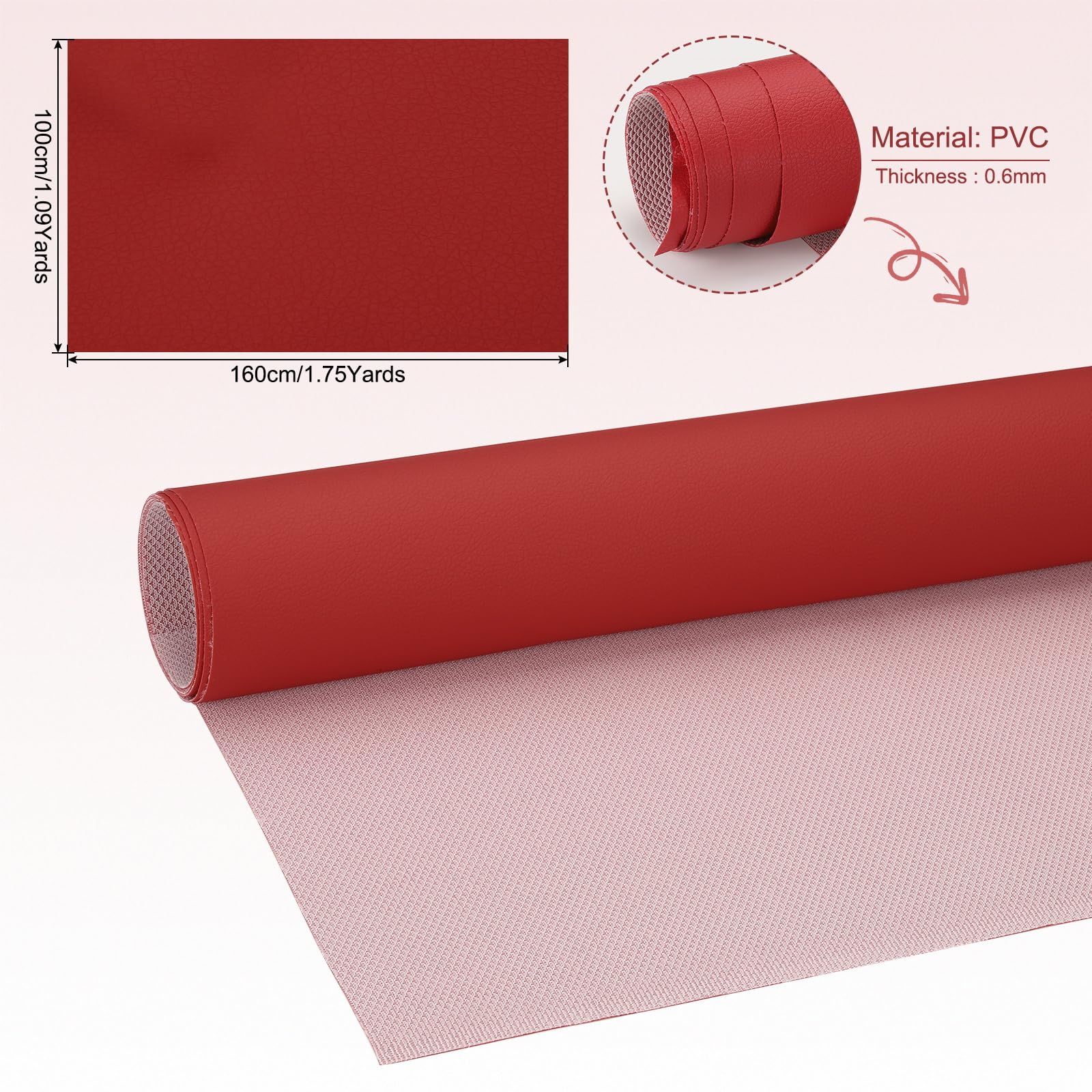 PATIKIL 63x39.4in Faux Leather Sheets - Image 2