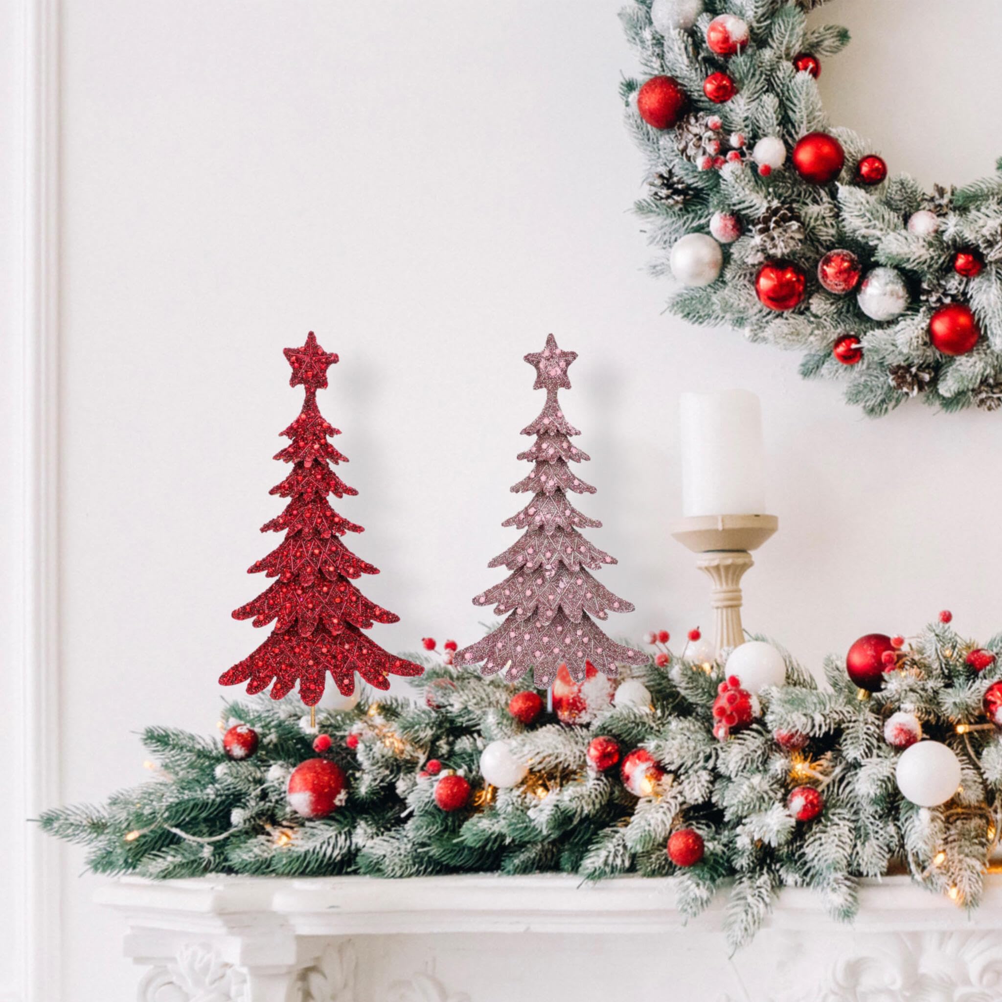 【ちゃんとも】ビーズクリスマスツリー Amazon.co.jp: Dickens ビーズ付きクリスマスツリー レッド ゴールド